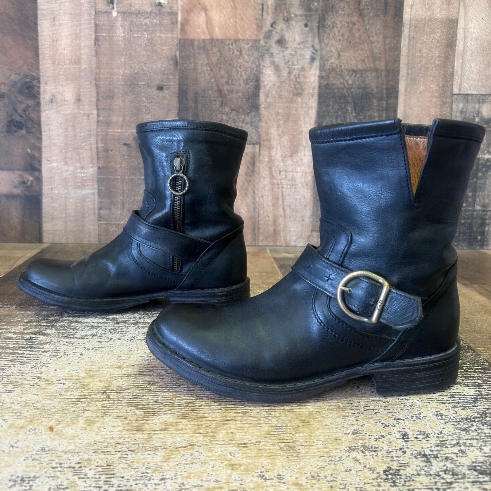 Fiorentini + Baker Fiorentini Baker Side Zip Black Ankle Boots Womens 5 Size US 5 / IT 35 - 11 Thumbnail