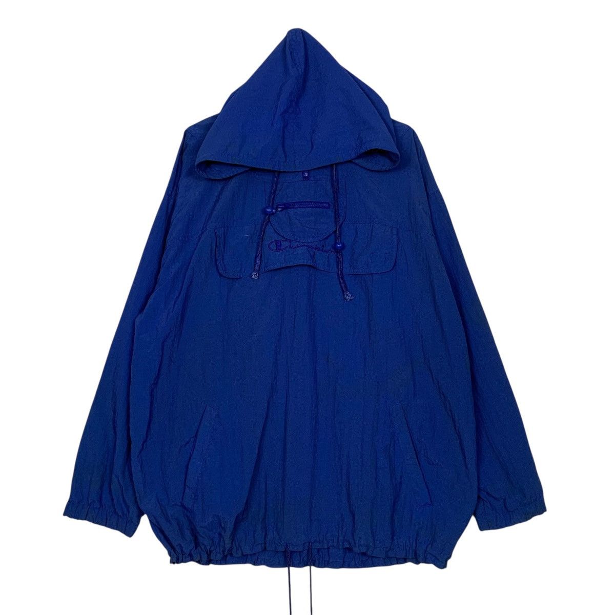 Champion Vintage 90s Champion Anorak Pullover Nylon Hoodie Size US XL / EU 56 / 4 - 1 Thumbnail