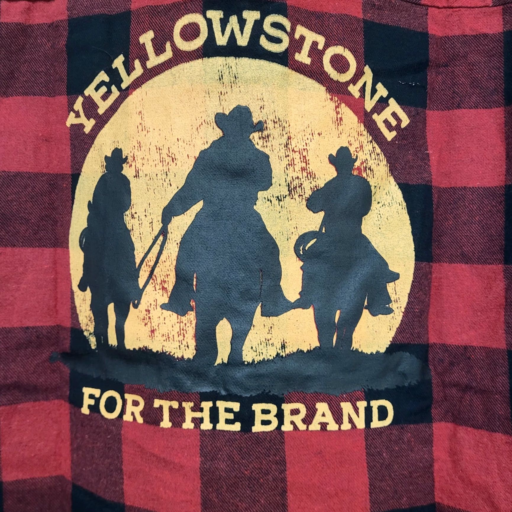Vintage Yellowstone Shirt Mens Size 2XLarge Red & Black Flannel Long Sleeve Dutton Ranch Size US XXL / EU 58 / 5 - 3 Thumbnail
