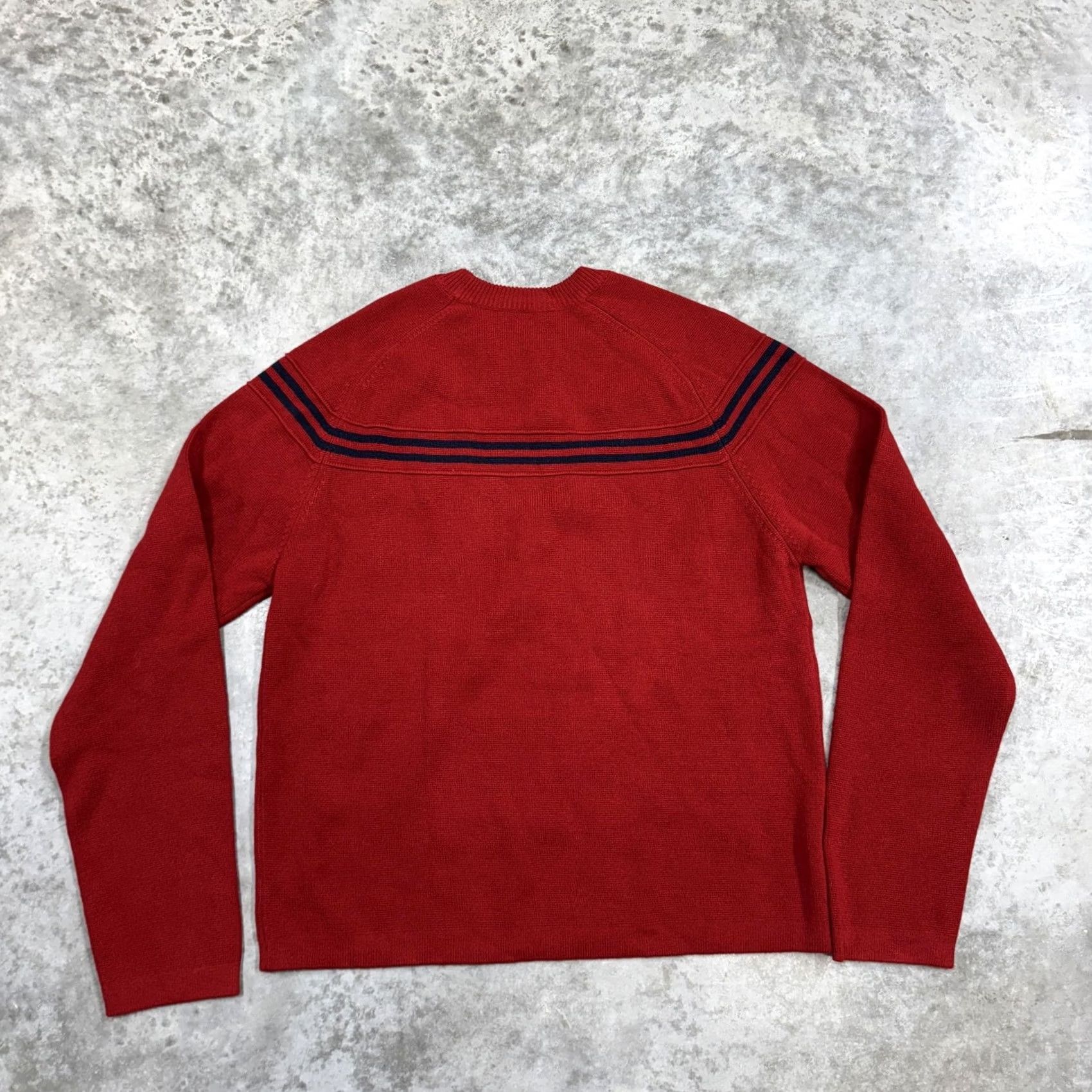 Abercrombie & Fitch Vintage Abercrombie & Fitch Sweater Mens M Striped Crewneck Pullover 90s Red Knit Camber Size US M / EU 48-50 / 2 - 6 Thumbnail