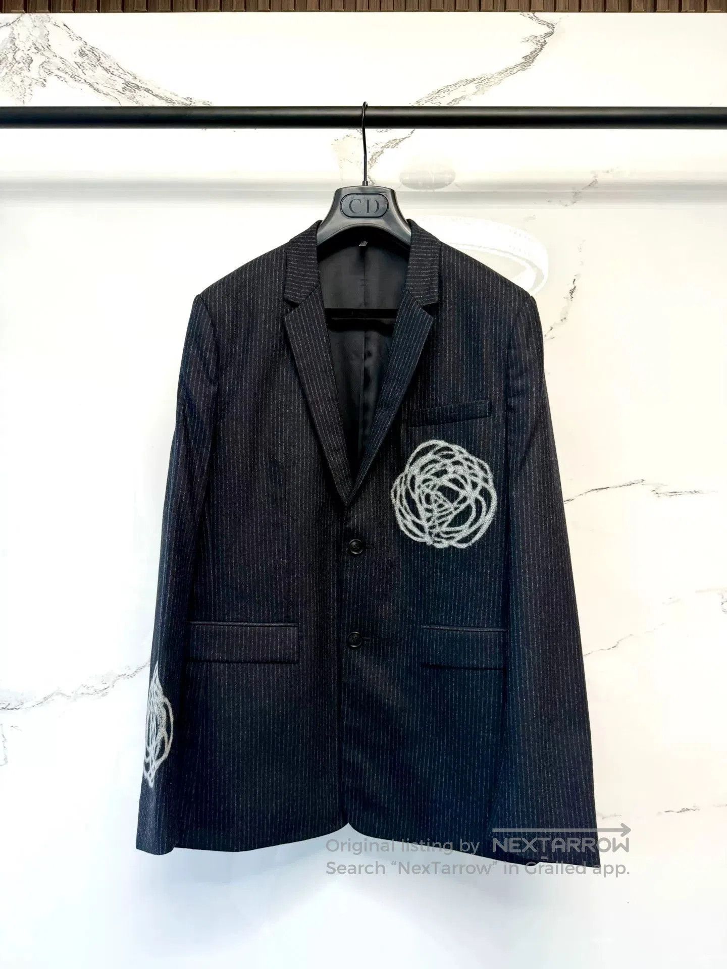 Dior dior homme 14fw striped wool suit. Size US S / EU 44-46 / 1 - 1 Thumbnail