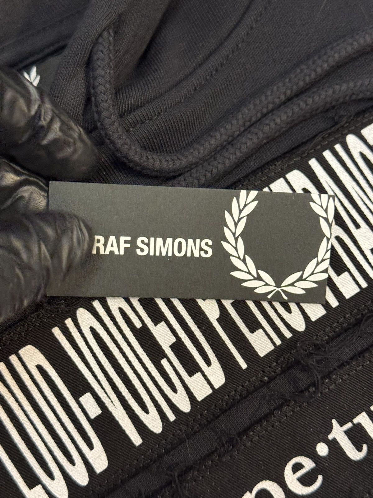 Raf Simons Fw23 Raf Simons x Fred Perry Slogan Patches Hoodie Size US XL / EU 56 / 4 - 8 Thumbnail