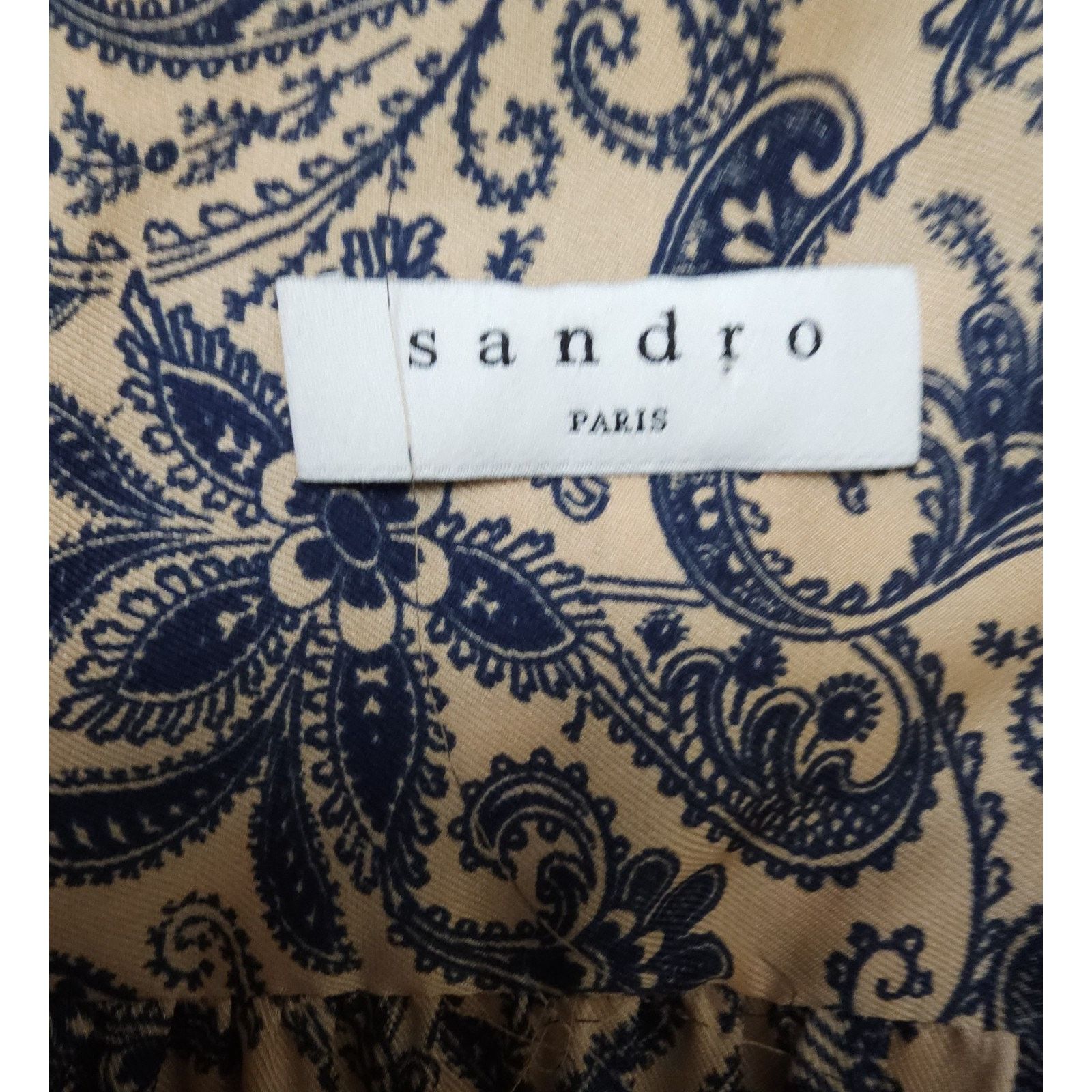 Sandro Sandro Paris Midi Dress Floral blue Beige Size 36 Size M / US 6-8 / IT 42-44 - 6 Thumbnail