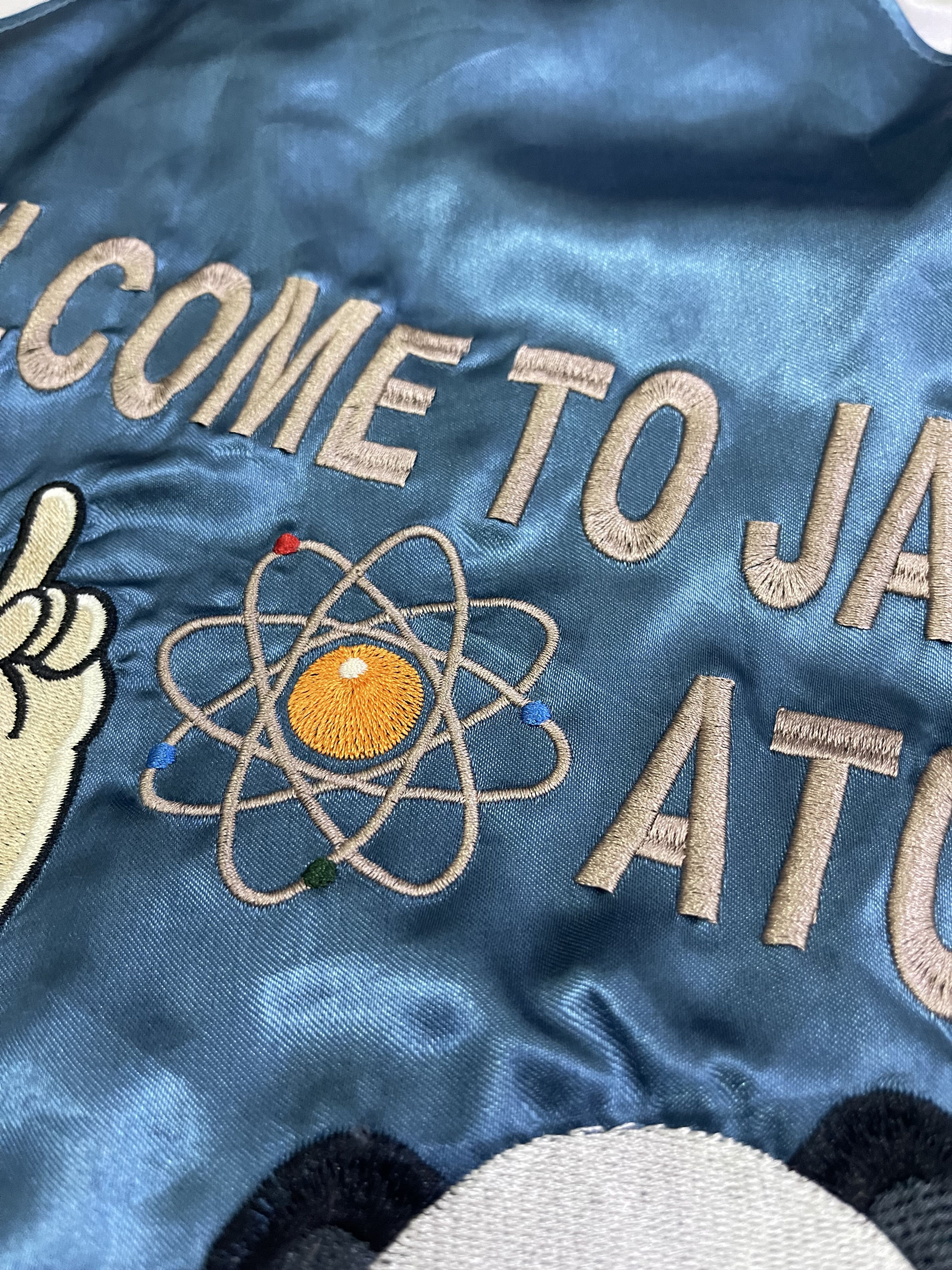 Anime Astro Boy Sukajan Sourvenir Satin Blue Jacket sz XL Size US XL / EU 56 / 4 - 12 Thumbnail