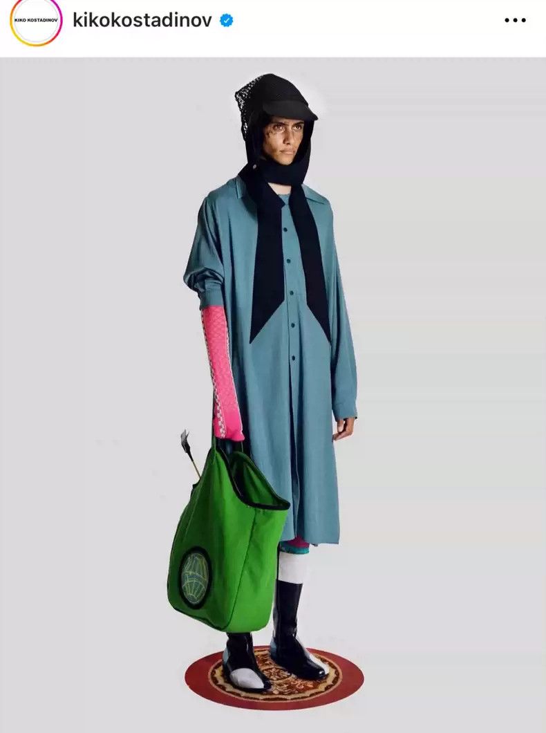 Kiko Kostadinov kiko kostadinov 20ss long lace-up shirt | Grailed