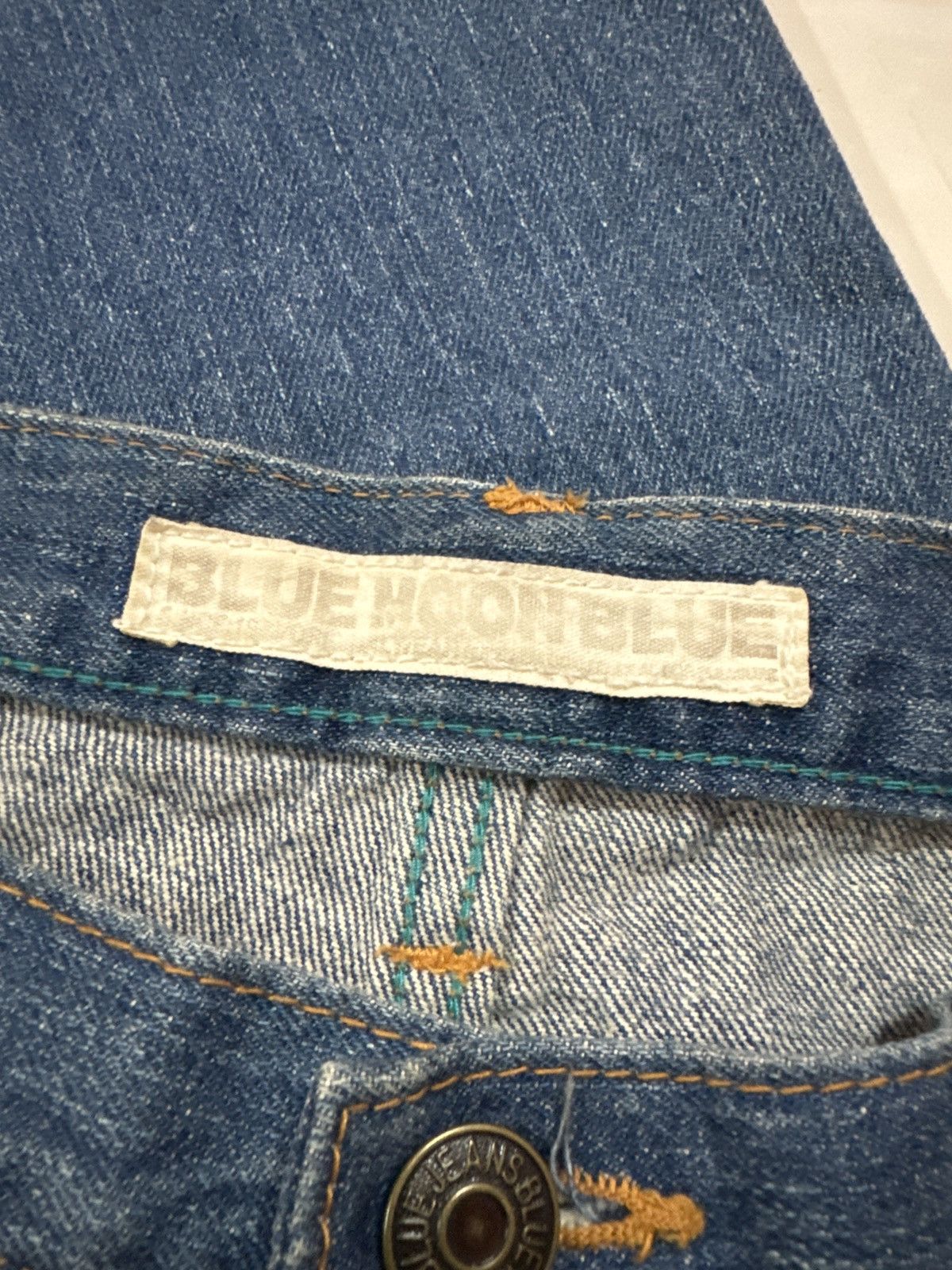 Designer × Japanese Brand BLUE MOON BLUE Patchwork 6 Pocket Distressed Denim Pants Size US 31 - 14 Thumbnail