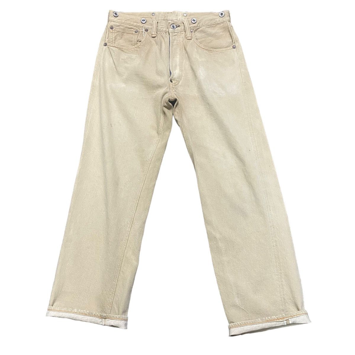Heller's Cafe × Warehouse Vintage Heller's Cafe Denim Selvedge Jeans buckle Size US 28 / EU 44 - 2 Thumbnail