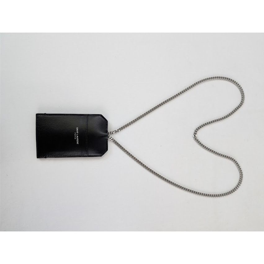 Saint Laurent Paris o1rshd1 Q:2 / Size: OS / Card Case With Chain Smooth Leather Size ONE SIZE - 8 Thumbnail