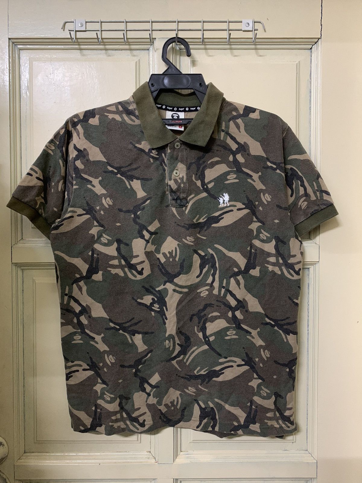 Aape A Bathing Ape Camo Polo Shirt Size US M / EU 48-50 / 2 - 1 Thumbnail