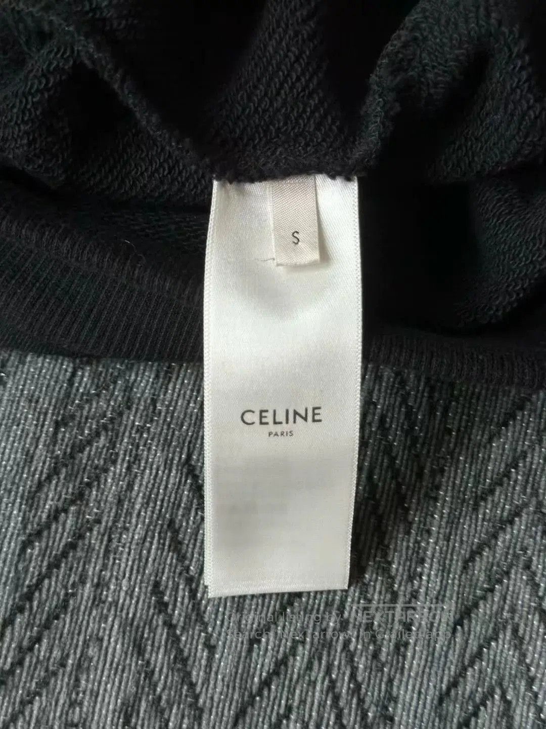 Celine celine black logo hoodie sweatshirt. Size S / US 4 / IT 40 - 3 Thumbnail