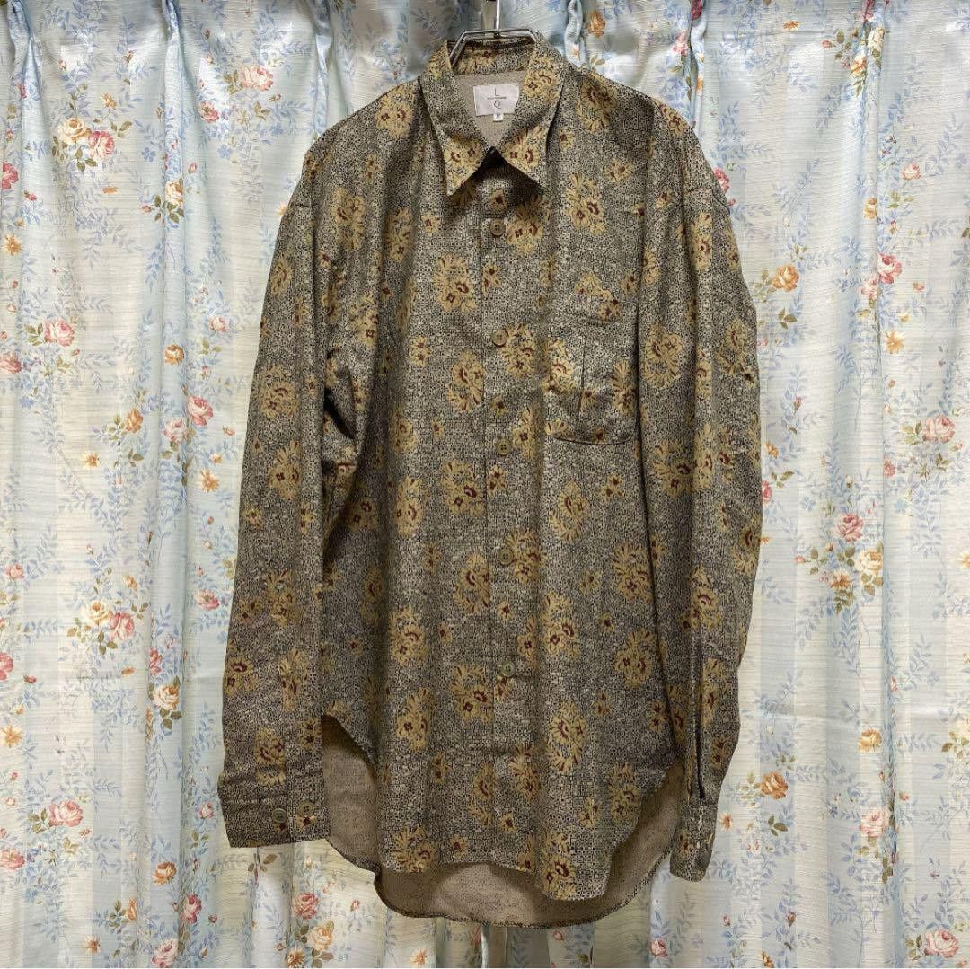 Yohji Yamamoto 80's all-over pattern button down shirt