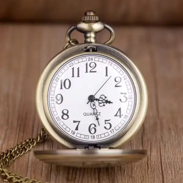 Jewelry Hirota x Fuji Skull Head Quartz Pocket Watch with Chain Size ONE SIZE - 2 Thumbnail
