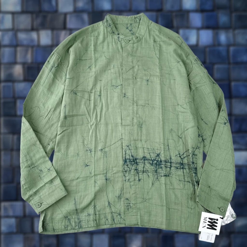 Issey Miyake ISSEY MIYAKE MEN ROKETSU Shirt 24SS Green Size 4 Long Sleeve Cotton New Size US S / EU 44-46 / 1 - 1 Thumbnail