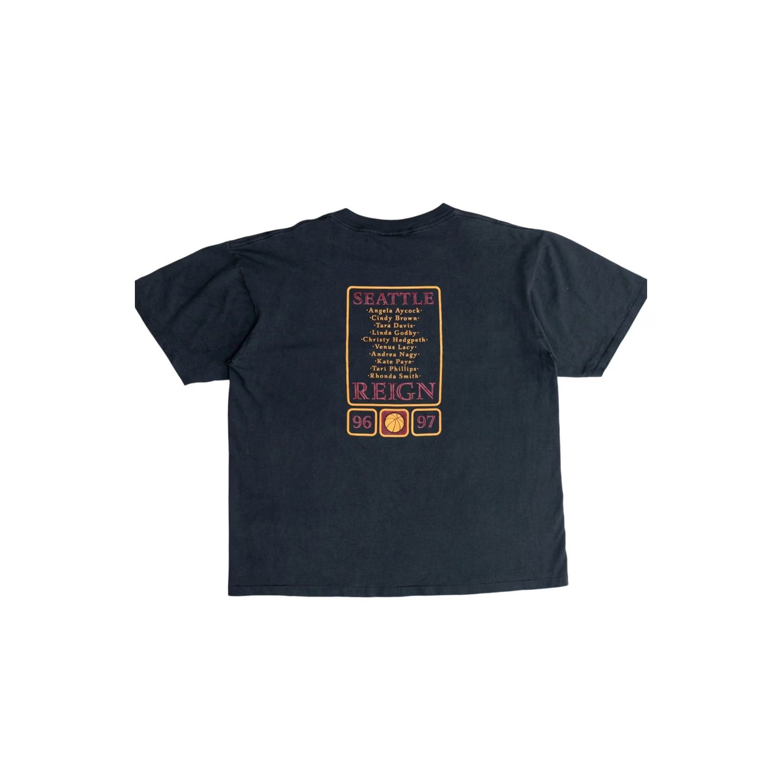 Vintage VINTAGE Seattle Reign ABL '96-'97 Season T-Shirt Large Black 1990s Size US L / EU 52-54 / 3 - 2 Thumbnail
