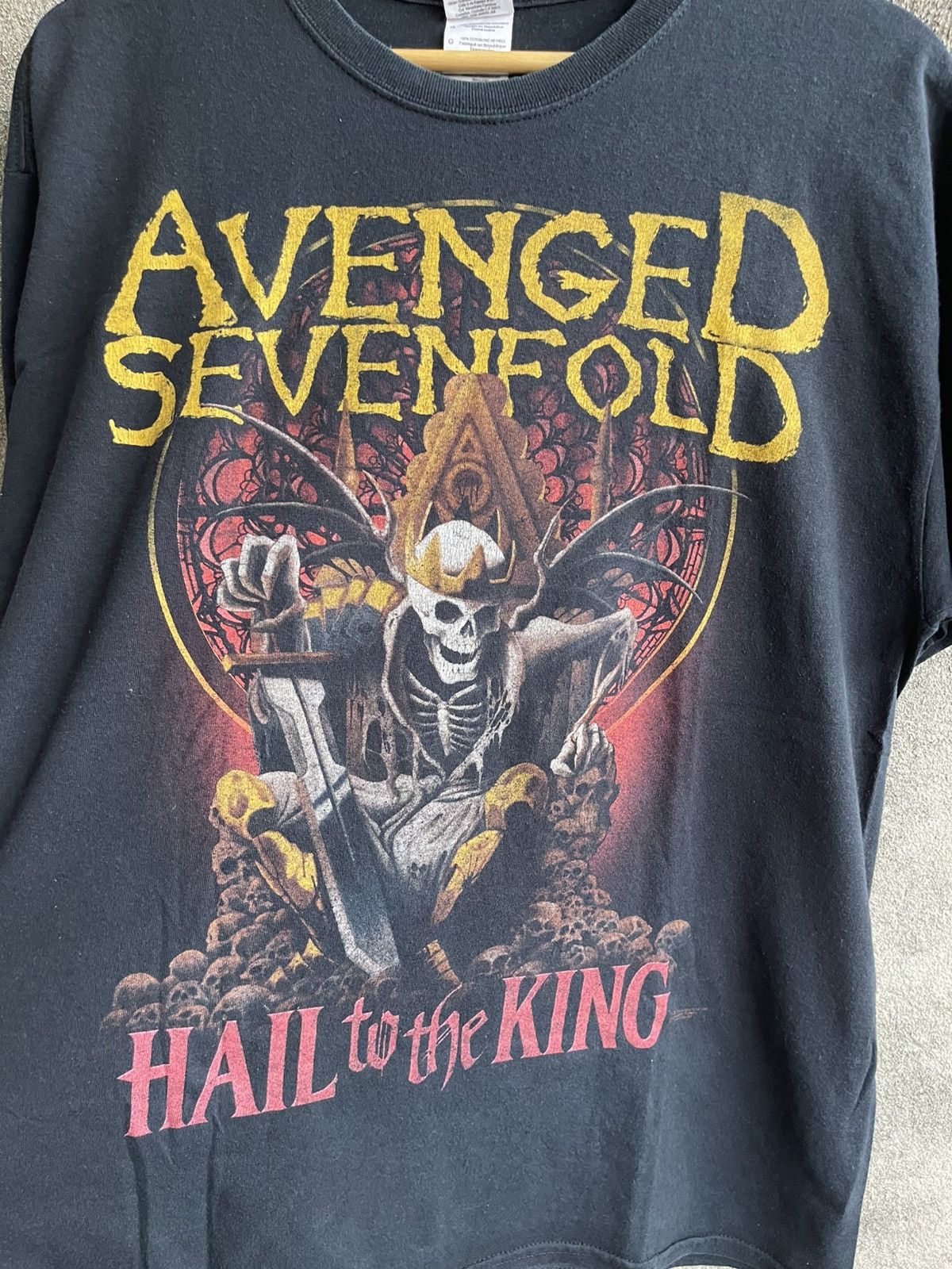 Band Tees Vintage Y2k💢AVENGED SEVENFOLD💢HELL TO THE KING Albums Tee Size US L / EU 52-54 / 3 - 3 Thumbnail