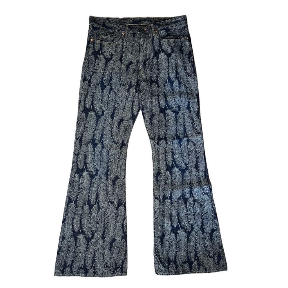 image of Kapital Indigo 12Oz 5P Okabellbo Magpie Feather Denim Pants in Blue, Men's (Size 38)