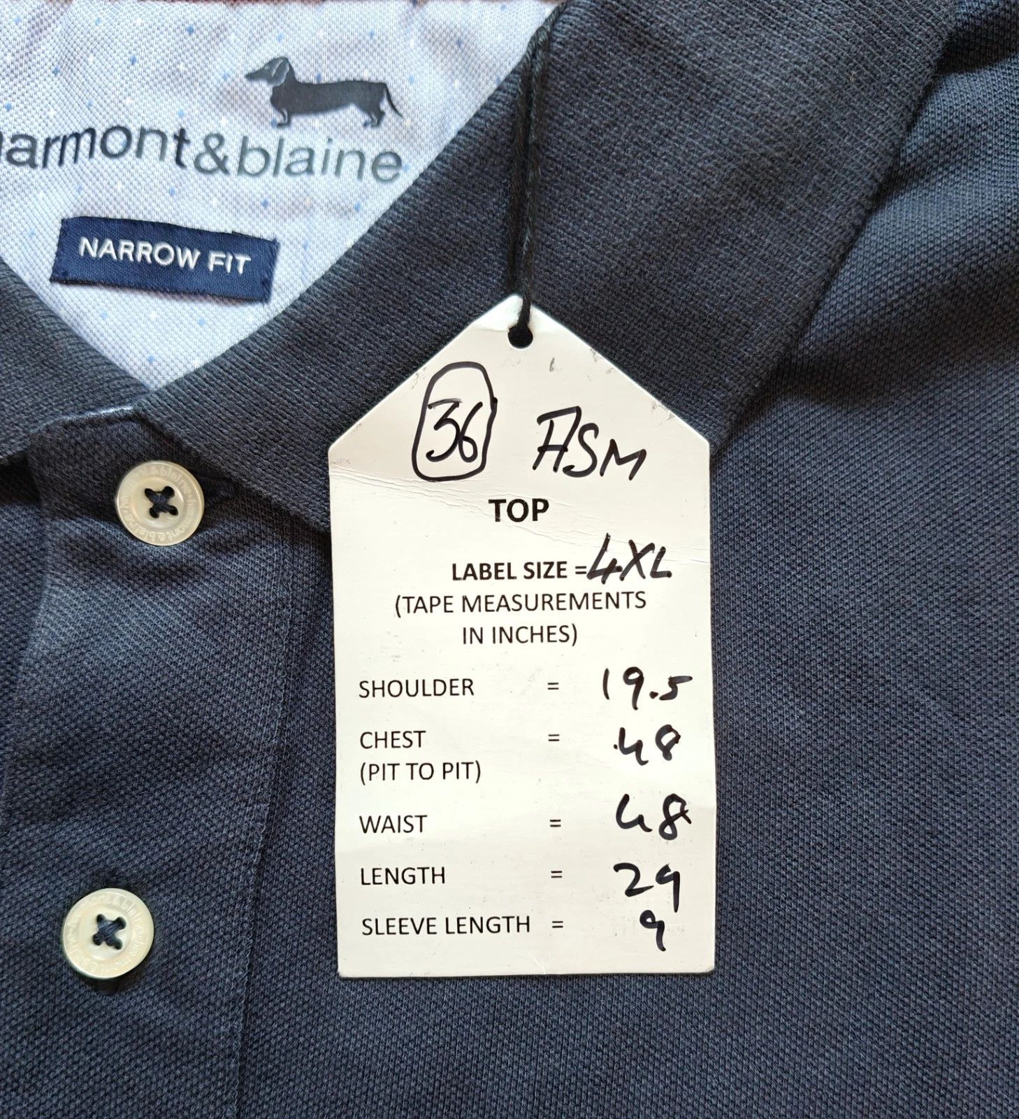 Harmont & Blaine Harmont & Blaine Shortsleeves Polo Shirt ASM / 36 Size US XXL / EU 58 / 5 - 6 Thumbnail