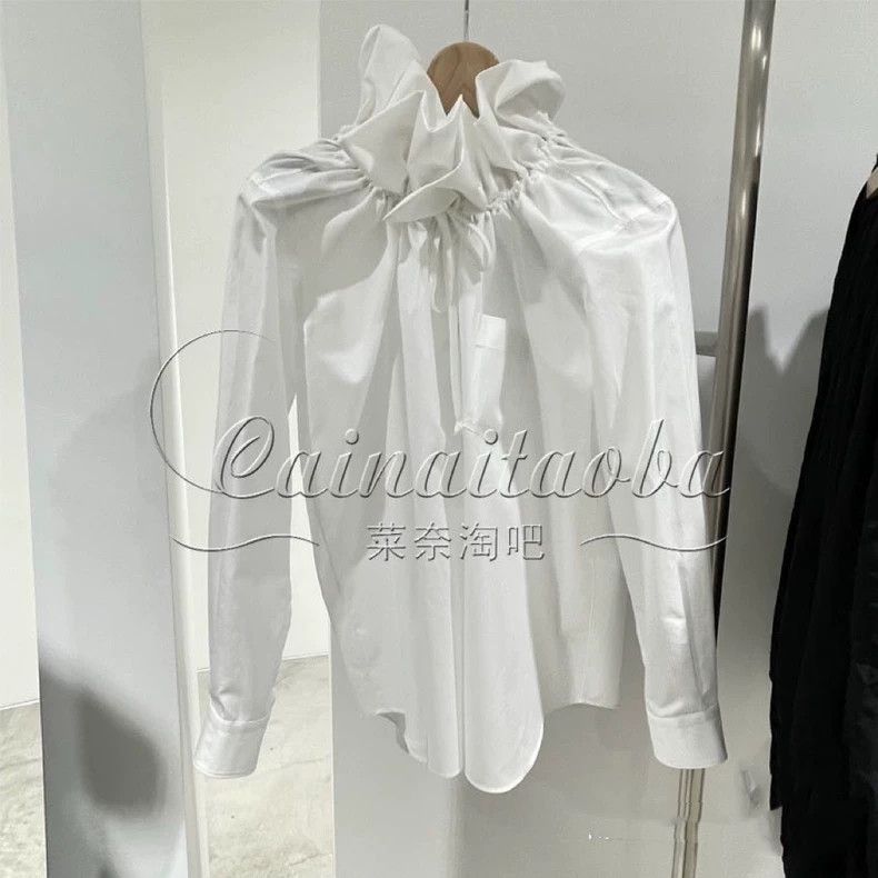 Comme des Garcons Comme Des Garcons Drawstring long-sleeved shirt with pinch Size S / US 4 / IT 40 - 4 Thumbnail