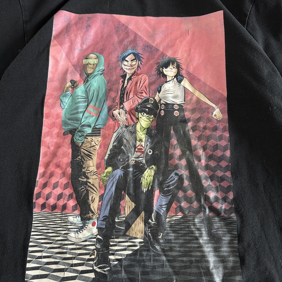 Band Tees Vintage 00s Gorillaz hype tee y2k muscic band rare merch og Size US L / EU 52-54 / 3 - 4 Thumbnail