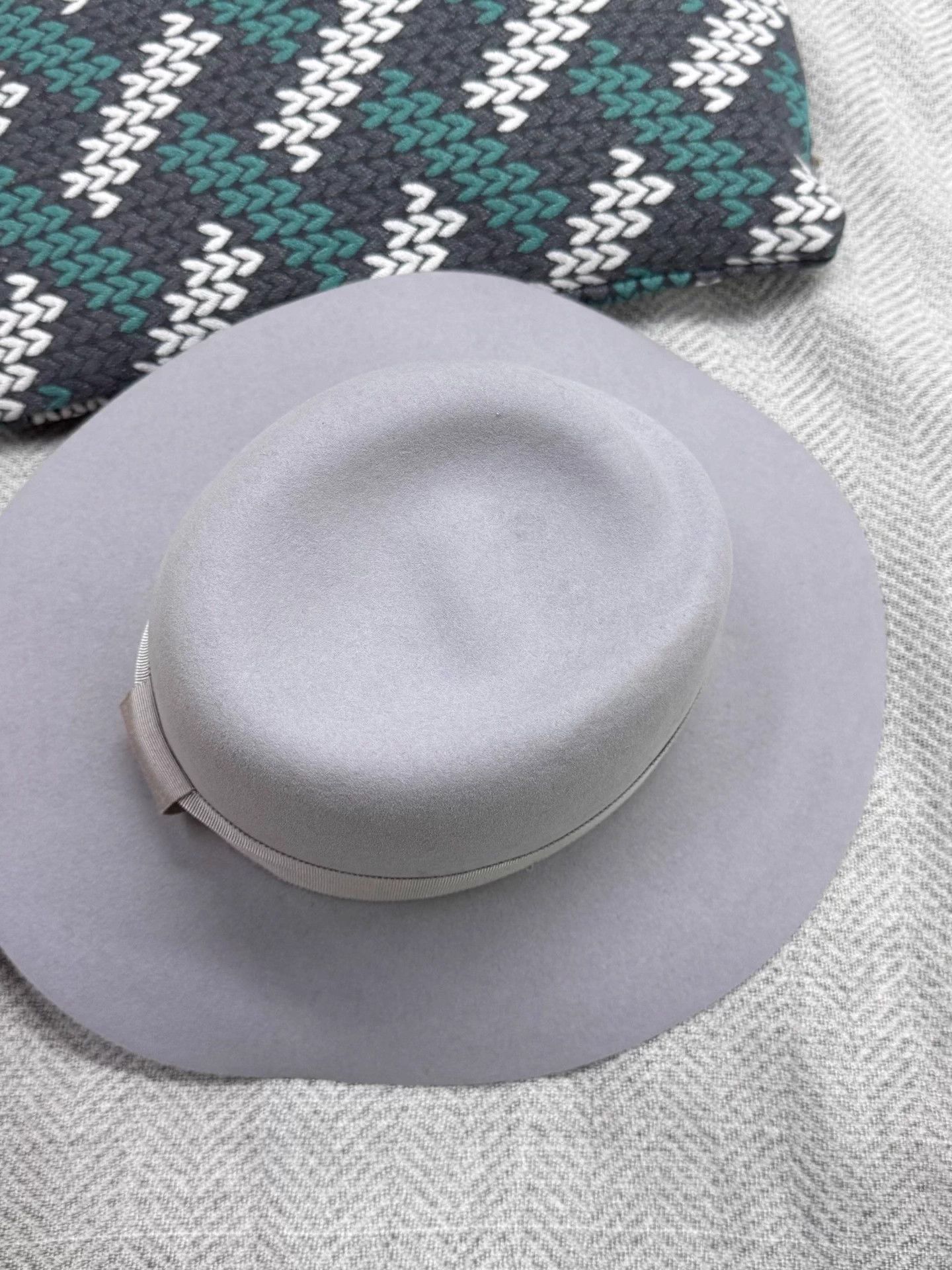 Maison Michel Maison Michel Slate Blue Wool Fedora S New Size ONE SIZE - 4 Thumbnail