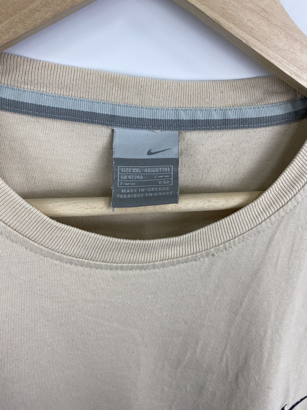 Nike × Vintage 🇺🇸 Vintage 90s Nike Swoosh Retro T-Shirt Rare Hype Y2K Size US XXL / EU 58 / 5 - 5 Thumbnail