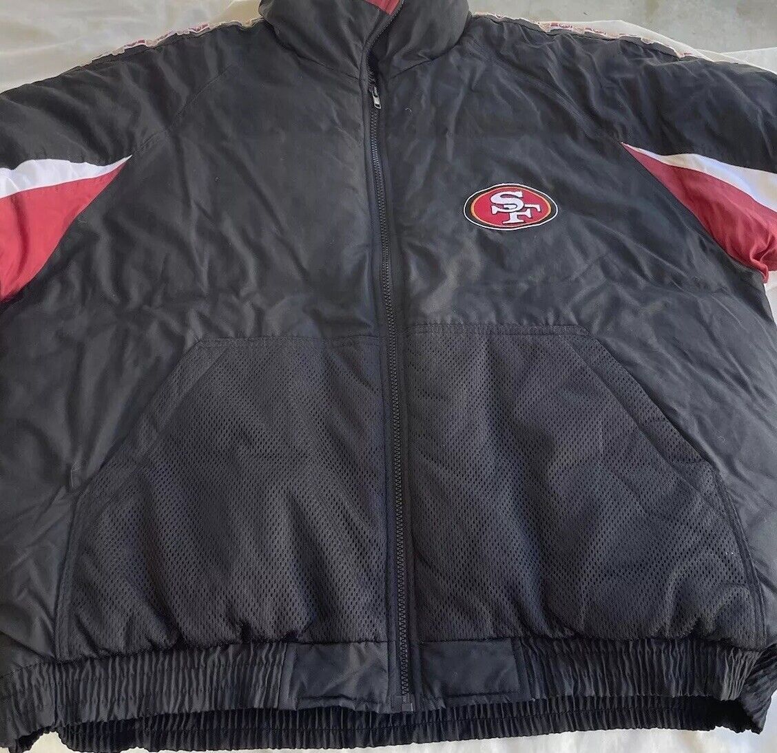 NFL × Vintage Vintage San Francisco 49ers Men’s Game Day Jacket Black Size US XL / EU 56 / 4 - 14 Thumbnail