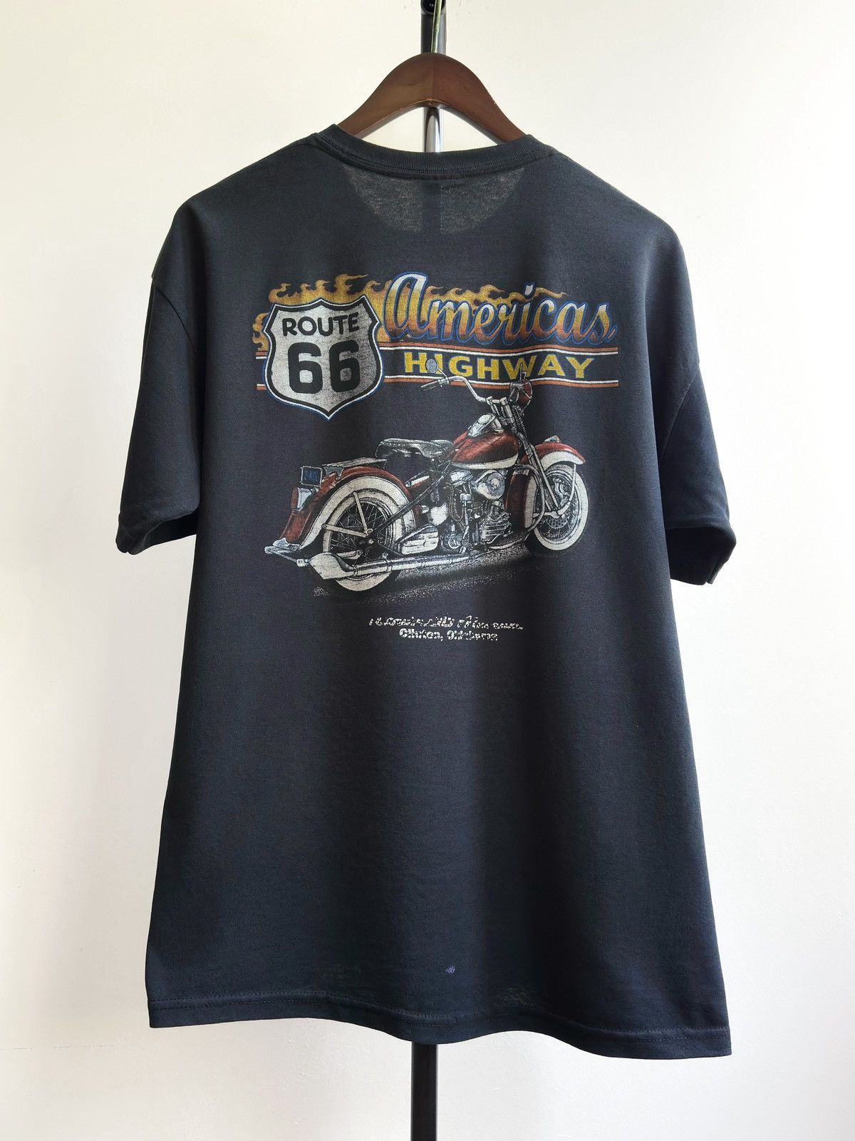 Route 66 Vintage Route 66 American Highway Bike Graphic Tee Size US XL / EU 56 / 4 - 1 Thumbnail