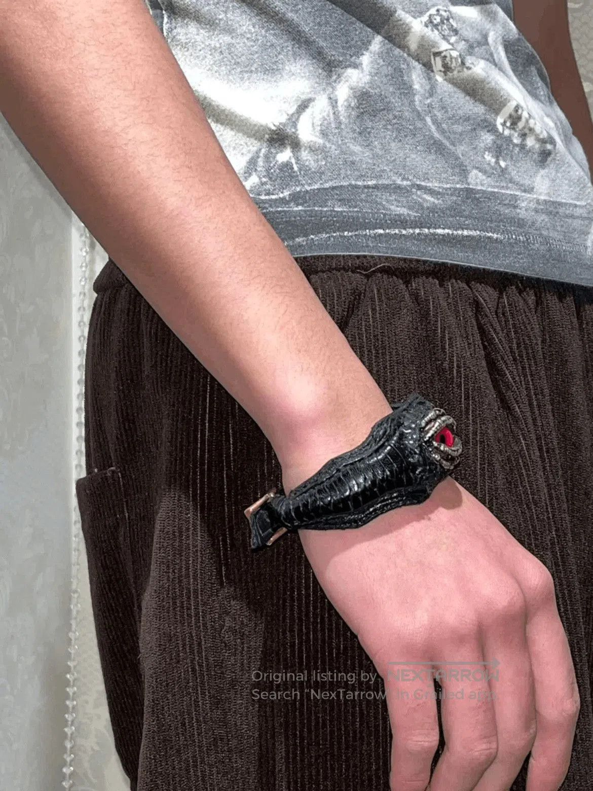 KMRii KMRii Eye Ball Leather Bracelet. Size ONE SIZE - 7 Thumbnail