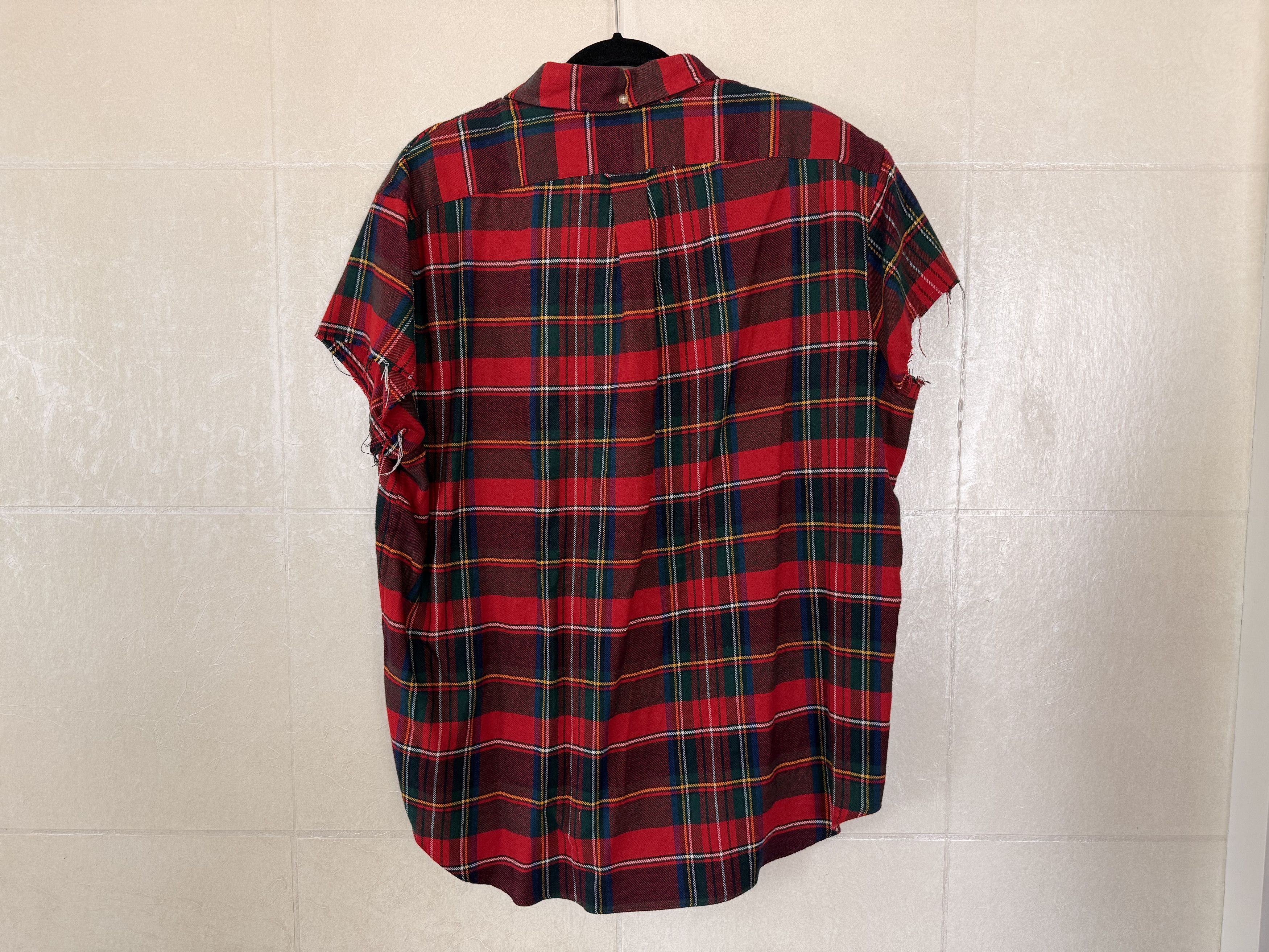 Ralph Lauren Ralph Lauren Cut Off Plaid Flannel Button Down Size US XL / EU 56 / 4 - 2 Thumbnail