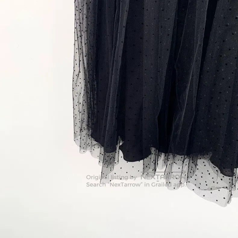Dior Dior Black polka dot mesh casual skirt Size 25" / US 0 / IT 36 - 4 Thumbnail