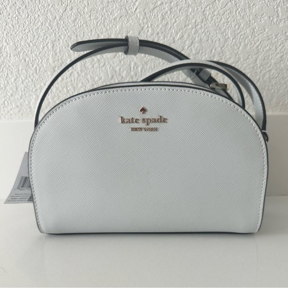 Kate Spade Kate Spade Perry Leather Crossbody Light Gray Stone Path Size ONE SIZE - 4 Thumbnail