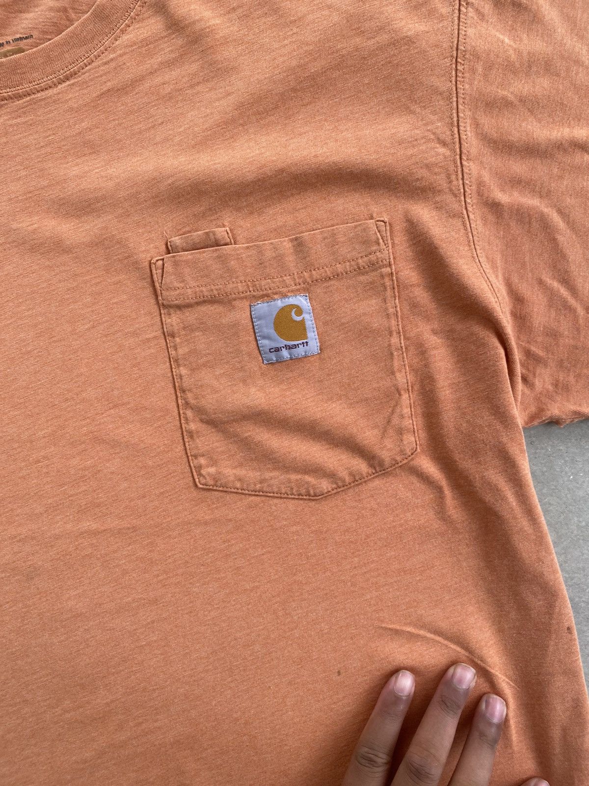 Carhartt × Vintage VINTAGE CARHARTT POCKET TEE DISTRESSED Size US L / EU 52-54 / 3 - 2 Thumbnail