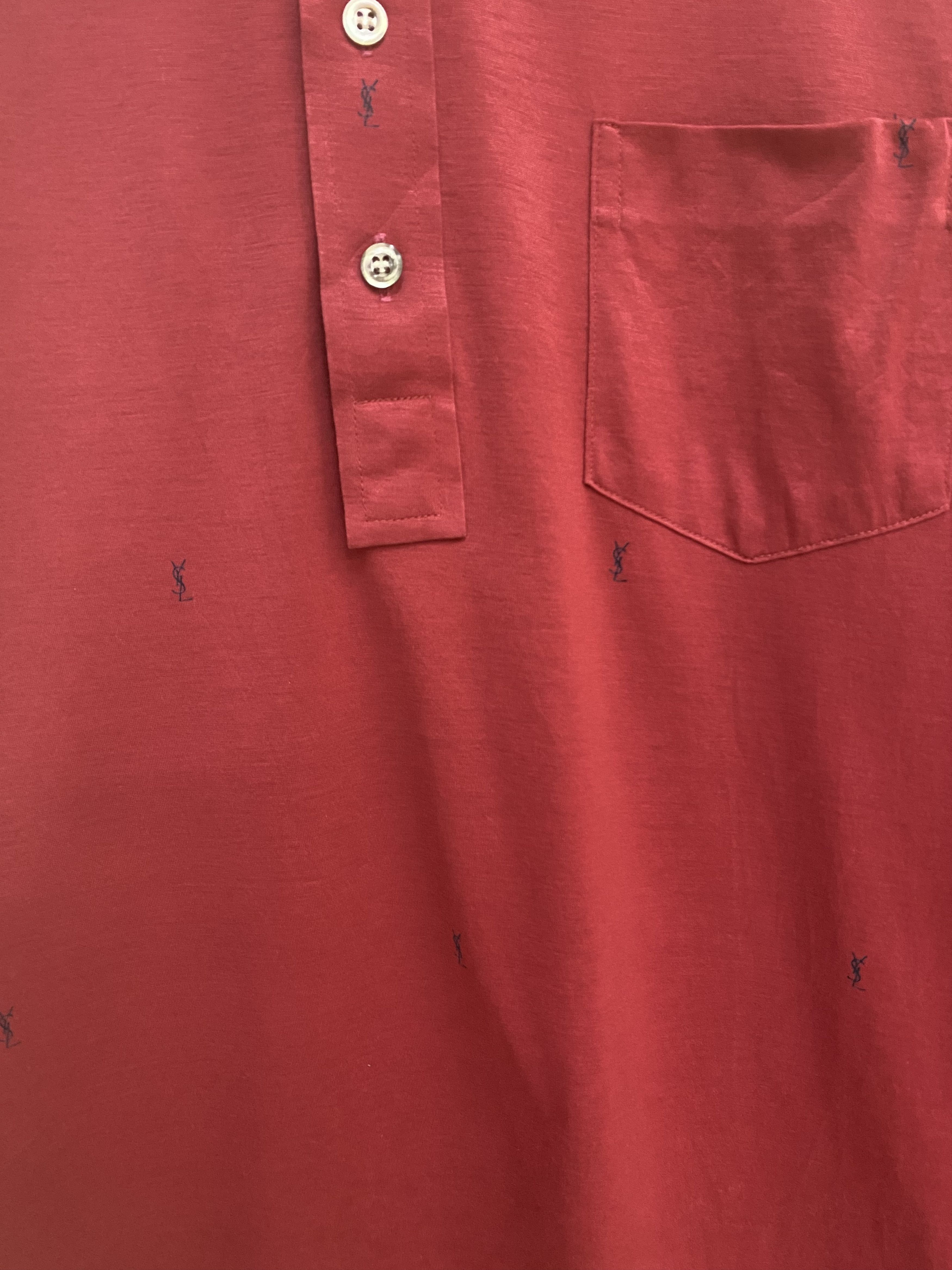 Saint Laurent Paris × Yves Saint Laurent Saint Laurent Small Monogram Logo Shirt Size US M / EU 48-50 / 2 - 4 Thumbnail