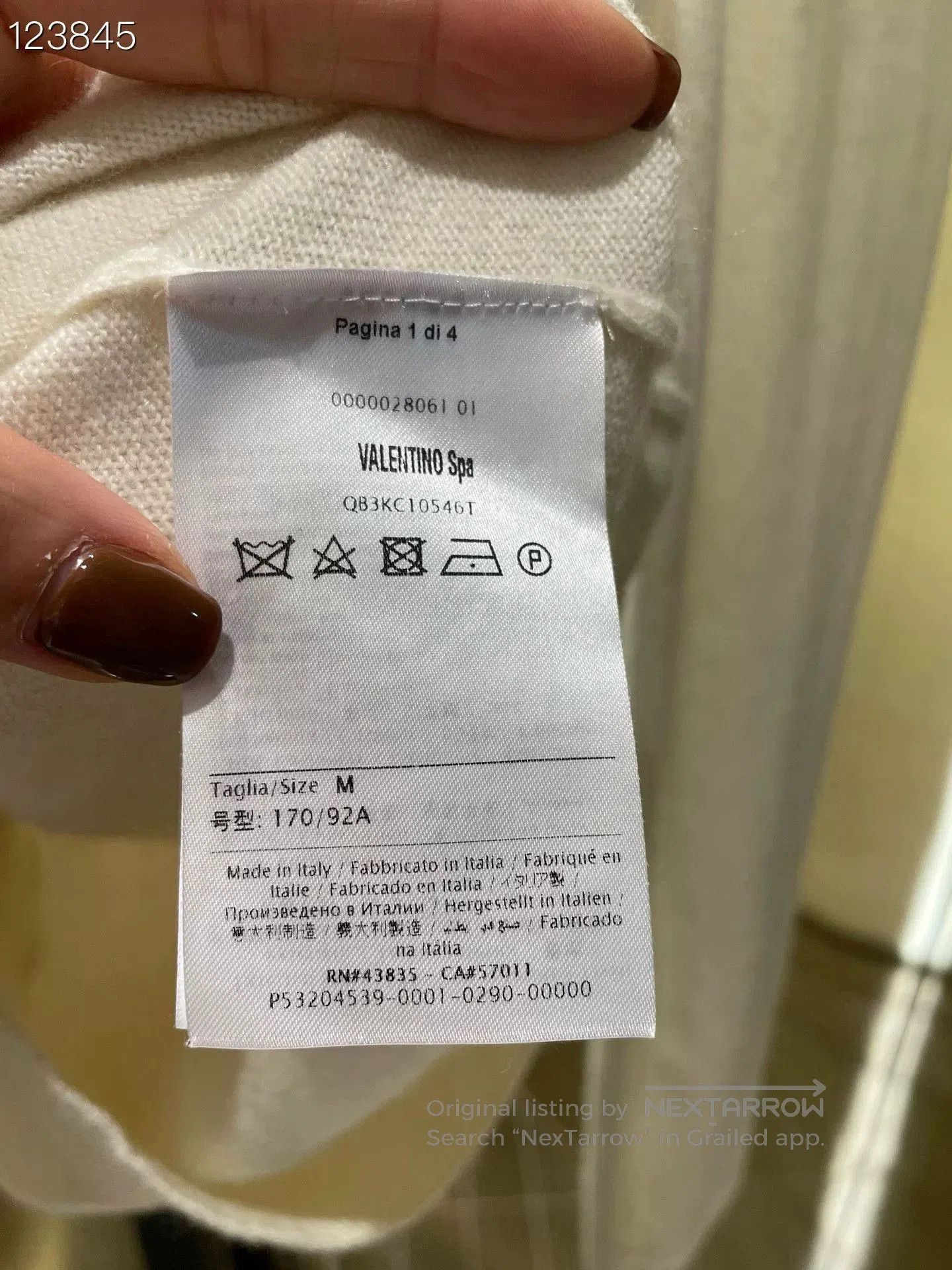Valentino Valentino VLTN Letter Sweater. Size US M / EU 48-50 / 2 - 4 Thumbnail