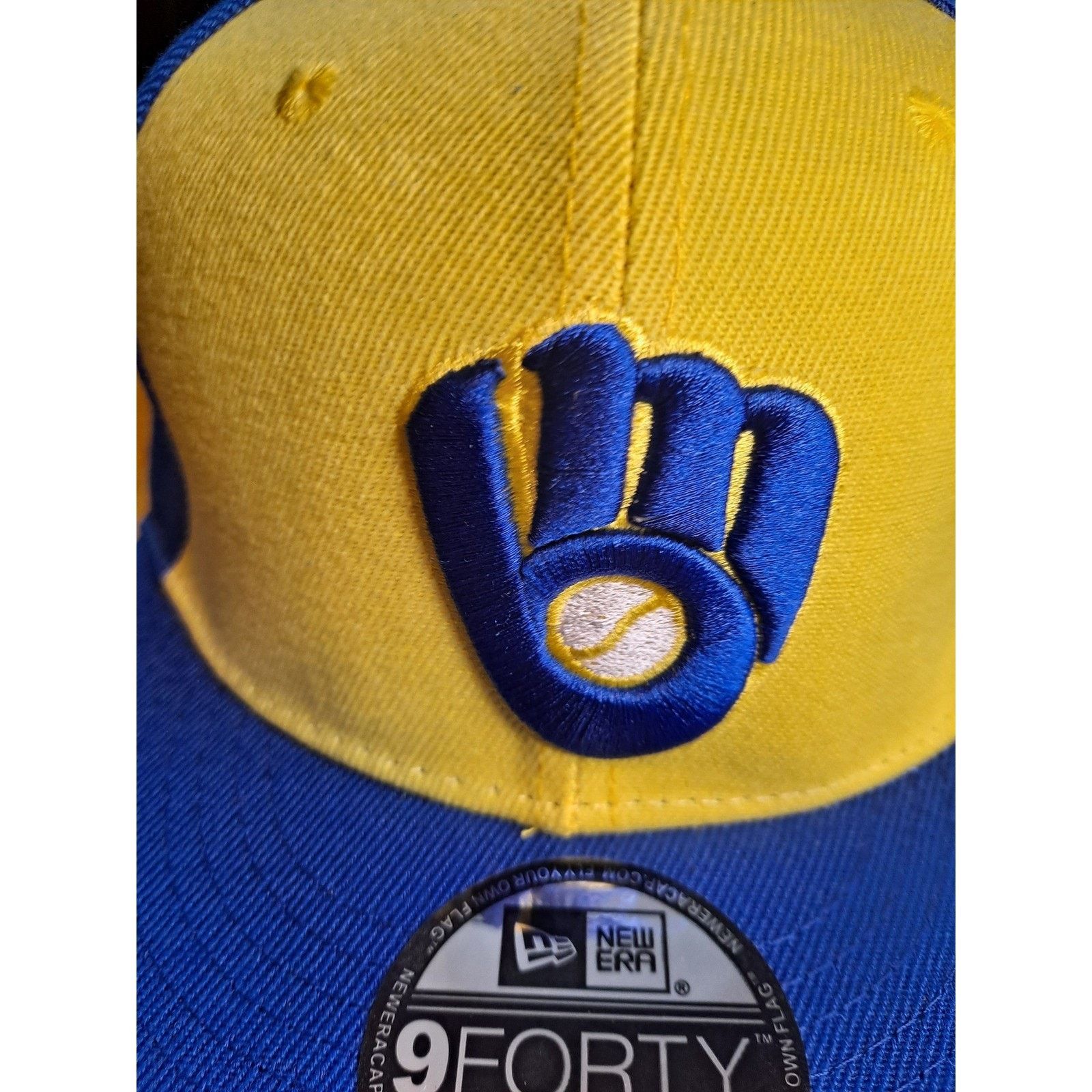 New Era Milwaukee Brewers New Era 9FORTY Adjustable Hat MLB Cap Size ONE SIZE - 2 Thumbnail