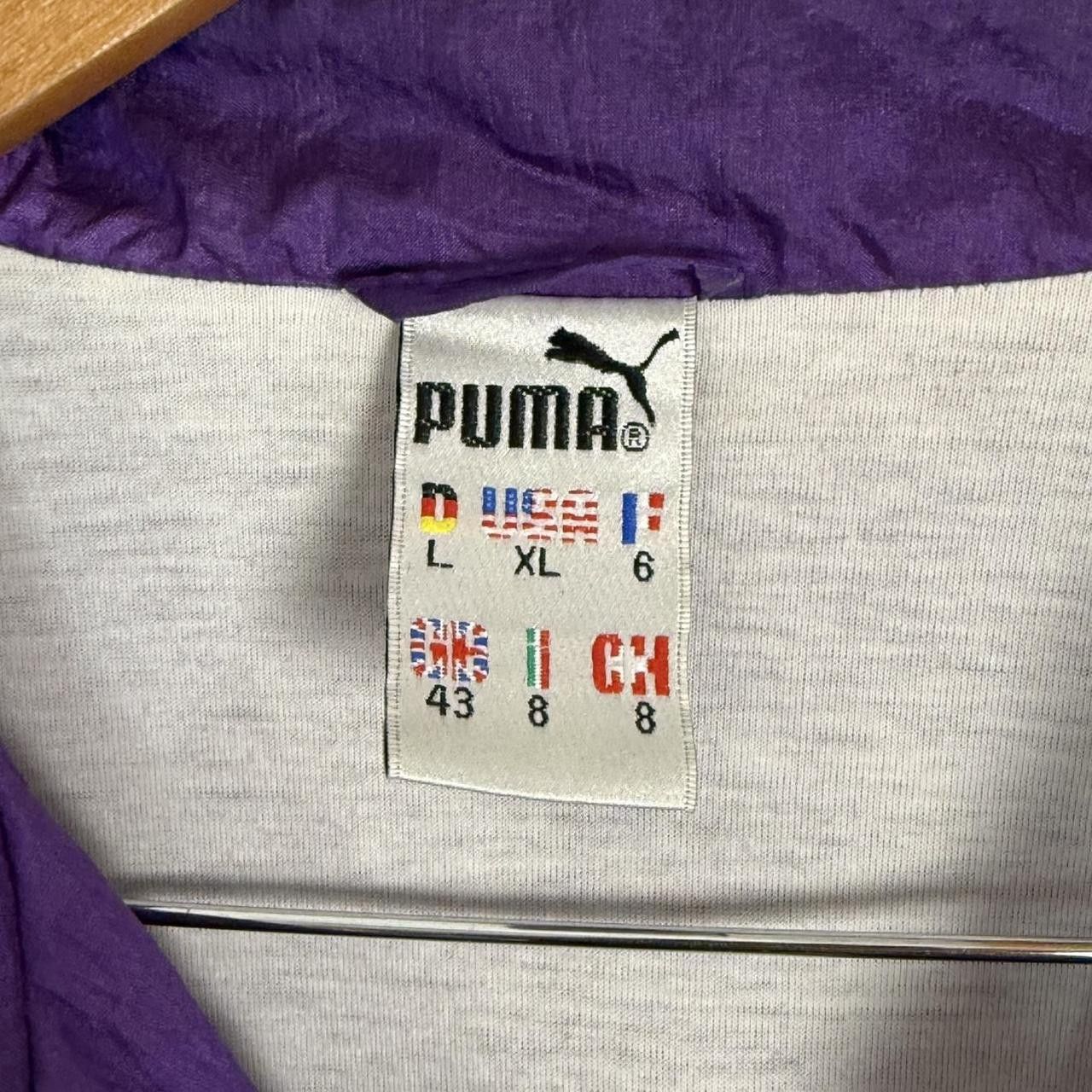 Puma Puma Vintage 90s Windbreaker Retro Jacket Purple Size US L / EU 52-54 / 3 - 4 Thumbnail