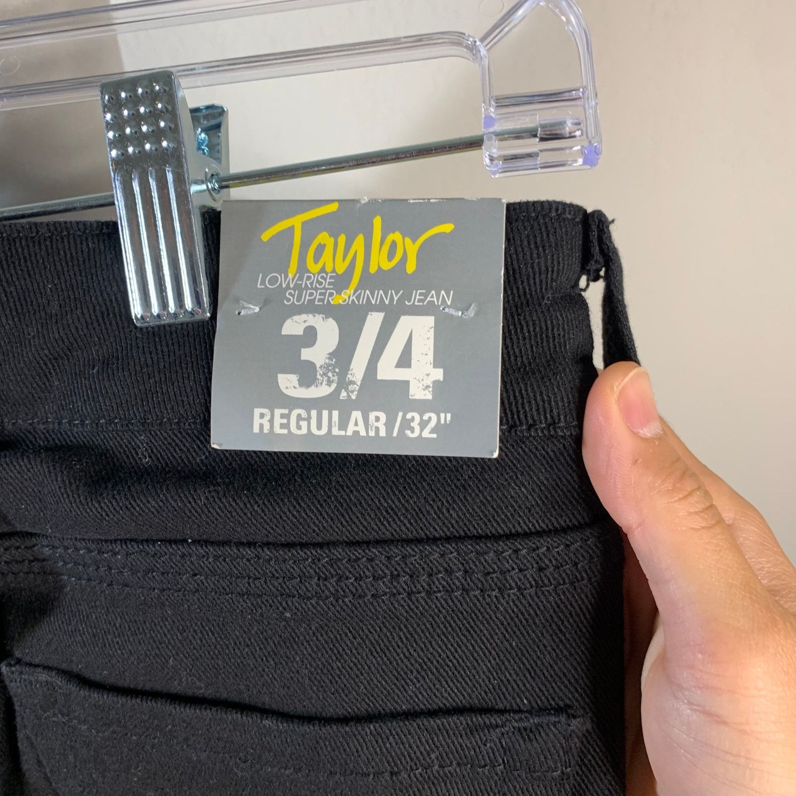 Other Taylor Women's Black Skinny Jean Size 32" Size 32" / US 10 / IT 46 - 4 Thumbnail