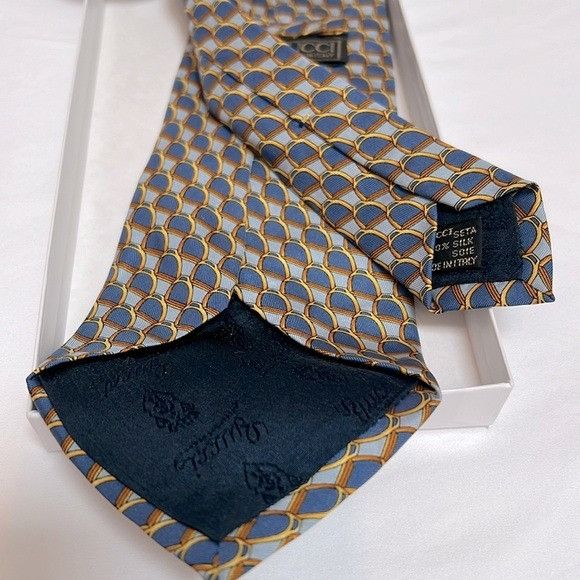 Gucci Gucci Horse Stirrup Silk Tie Size ONE SIZE - 2 Thumbnail