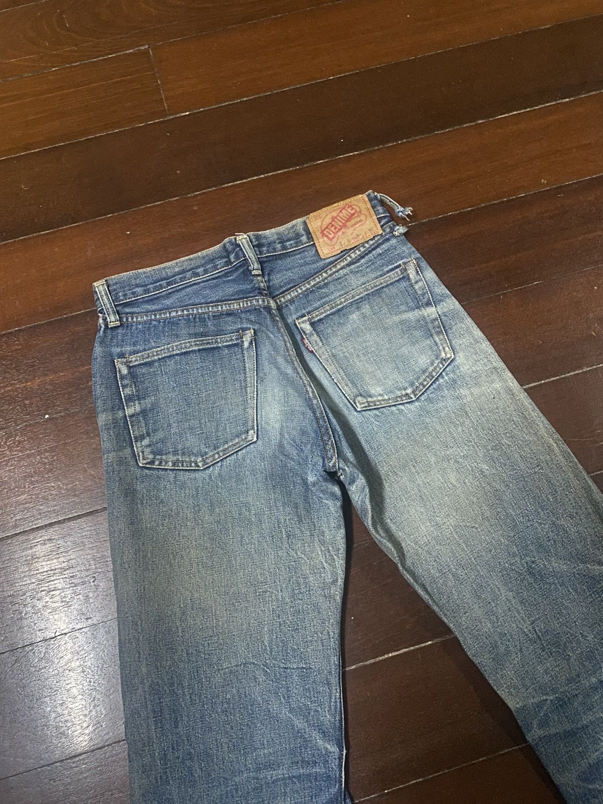 Denime Rare vintage 90s Denime Japan Distressed mud wash Selvedge Size US 30 / EU 46 - 18 Thumbnail