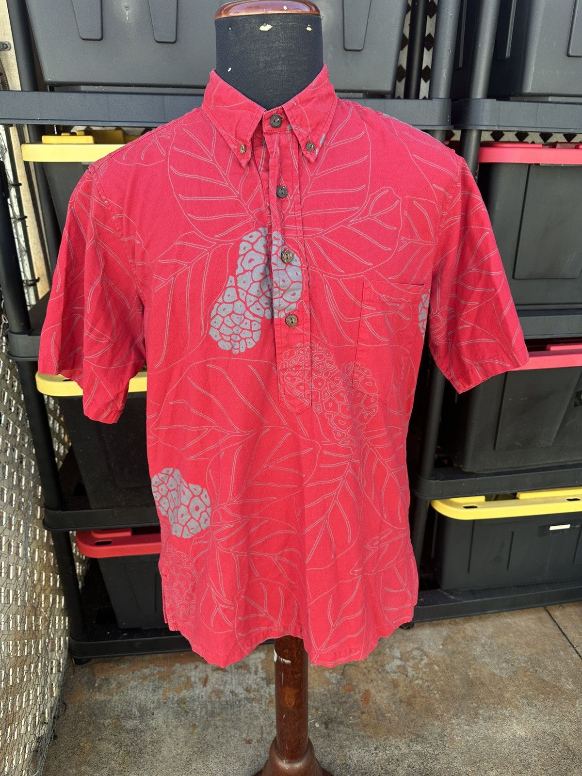 Other PreOwned Sig Zane Red Hawaiian Shirt 3/4 Button Men's Medium Size US M / EU 48-50 / 2 - 1 Thumbnail