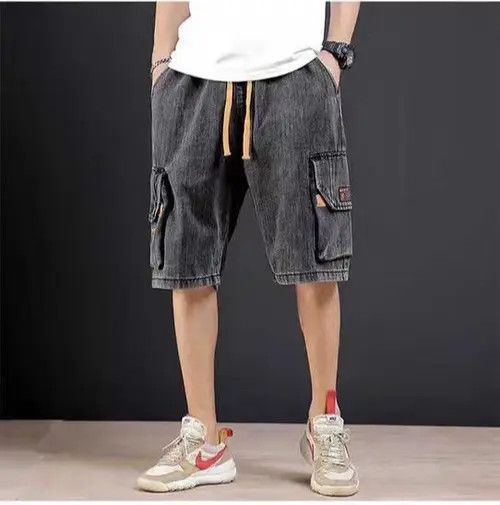 Japanese Brand Chiaki x ishi Street Hip Hop Vintage Loose Fit Denim Shorts Size US 32 / EU 48 - 1 Thumbnail