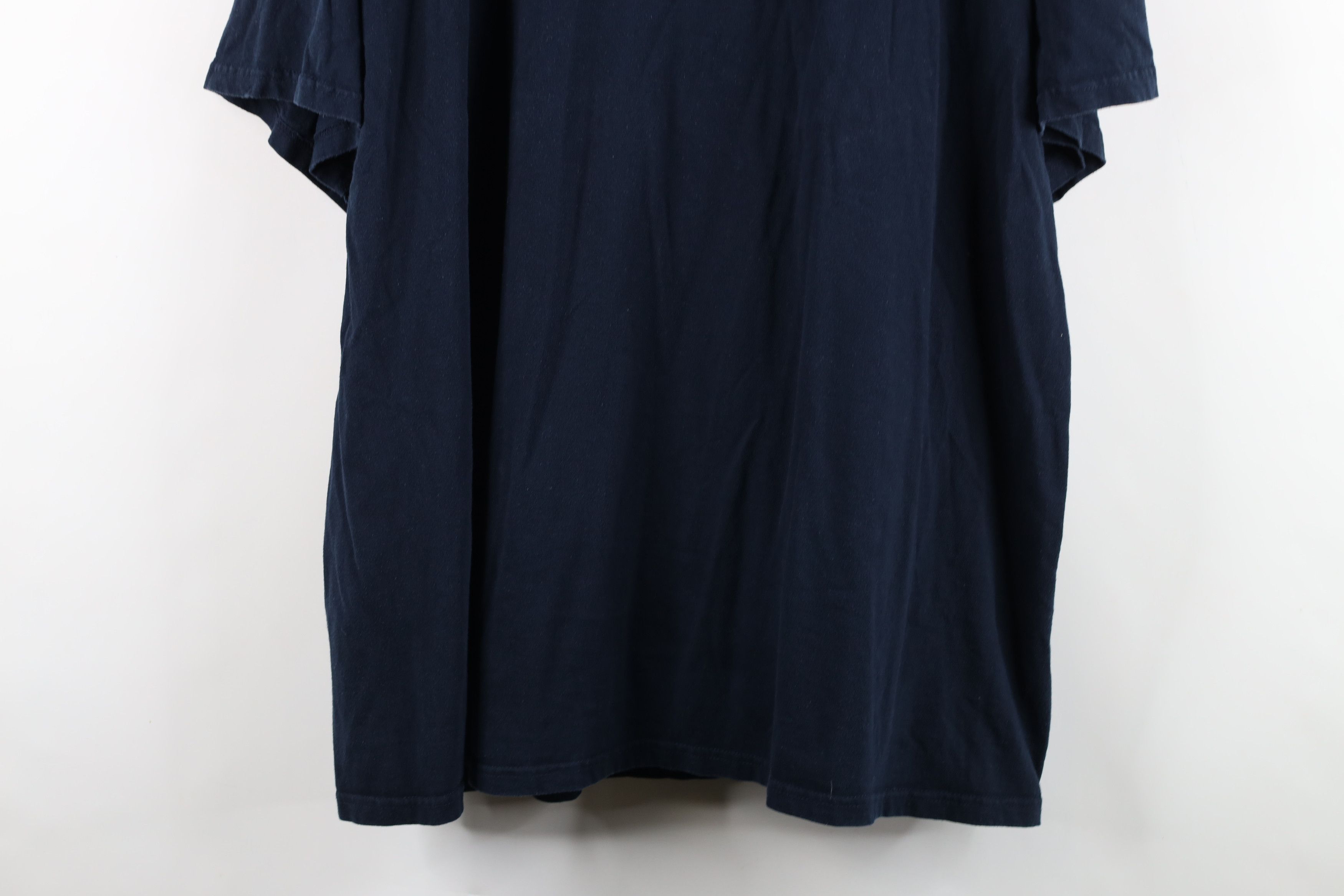 Vintage Vintage 90s Streetwear Short Sleeve T-Shirt Dark Blue Cotton Size US XXL / EU 58 / 5 - 12 Thumbnail