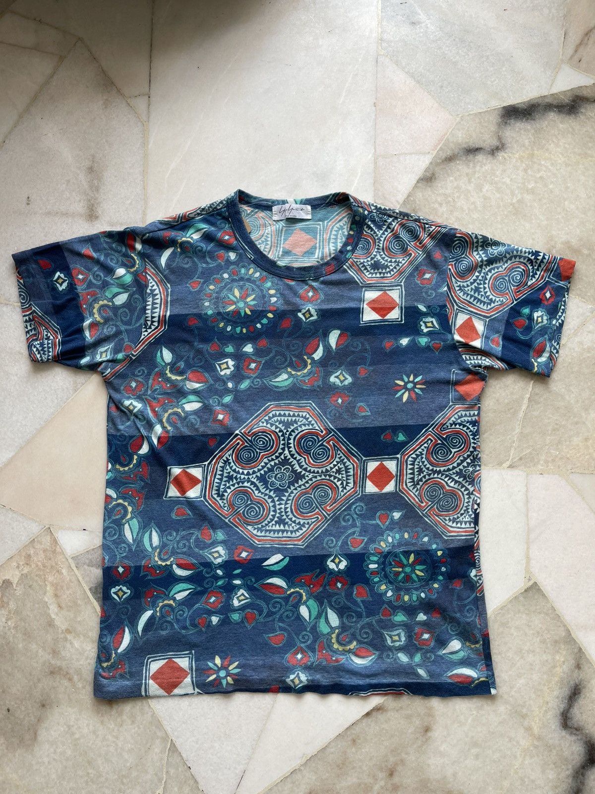 Yohji Yamamoto Yohji Yamamoto Pour Homme Chinoiserie Tee Size US M / EU 48-50 / 2 - 1 Thumbnail