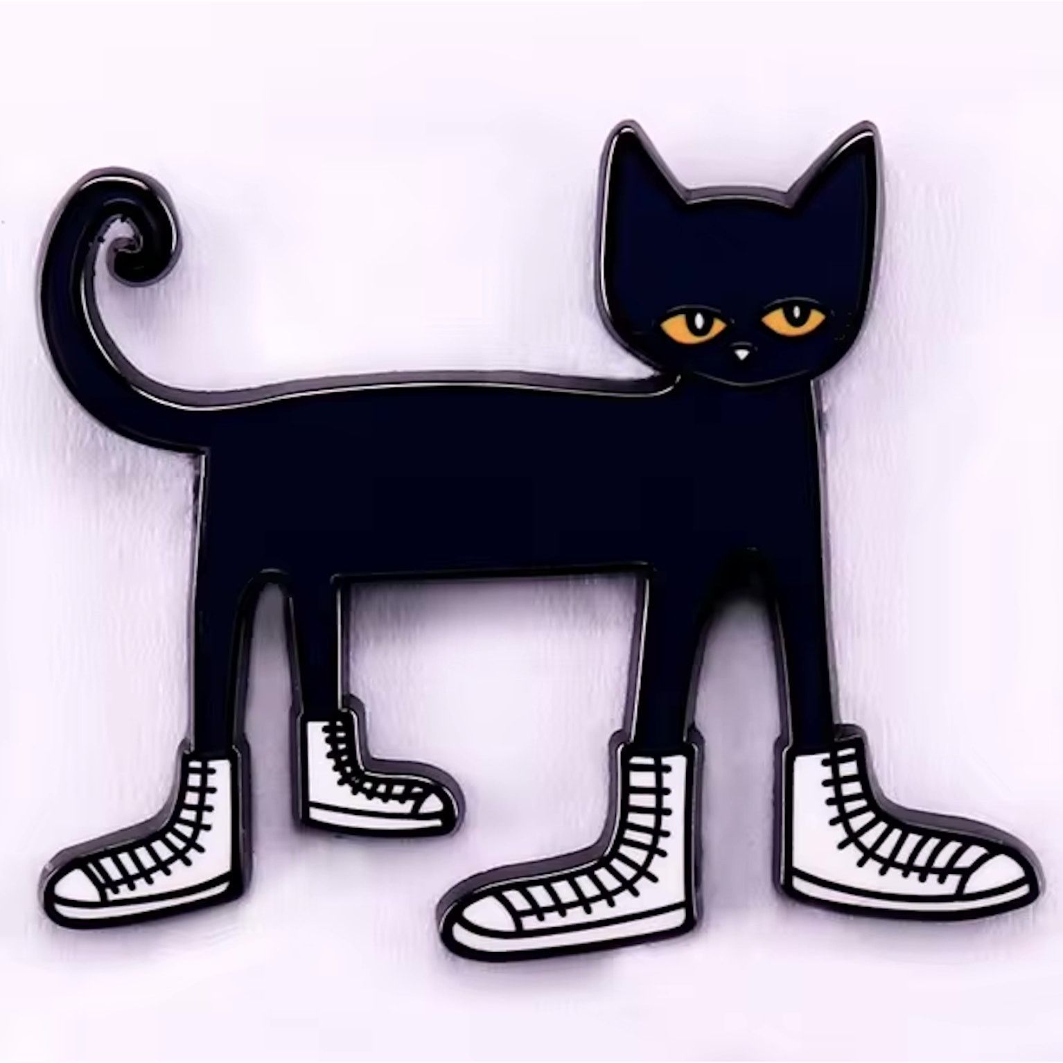 & Other Stories Cute Black Cat with Shoes Hard Enamel Pins 275 Size ONE SIZE - 1 Preview