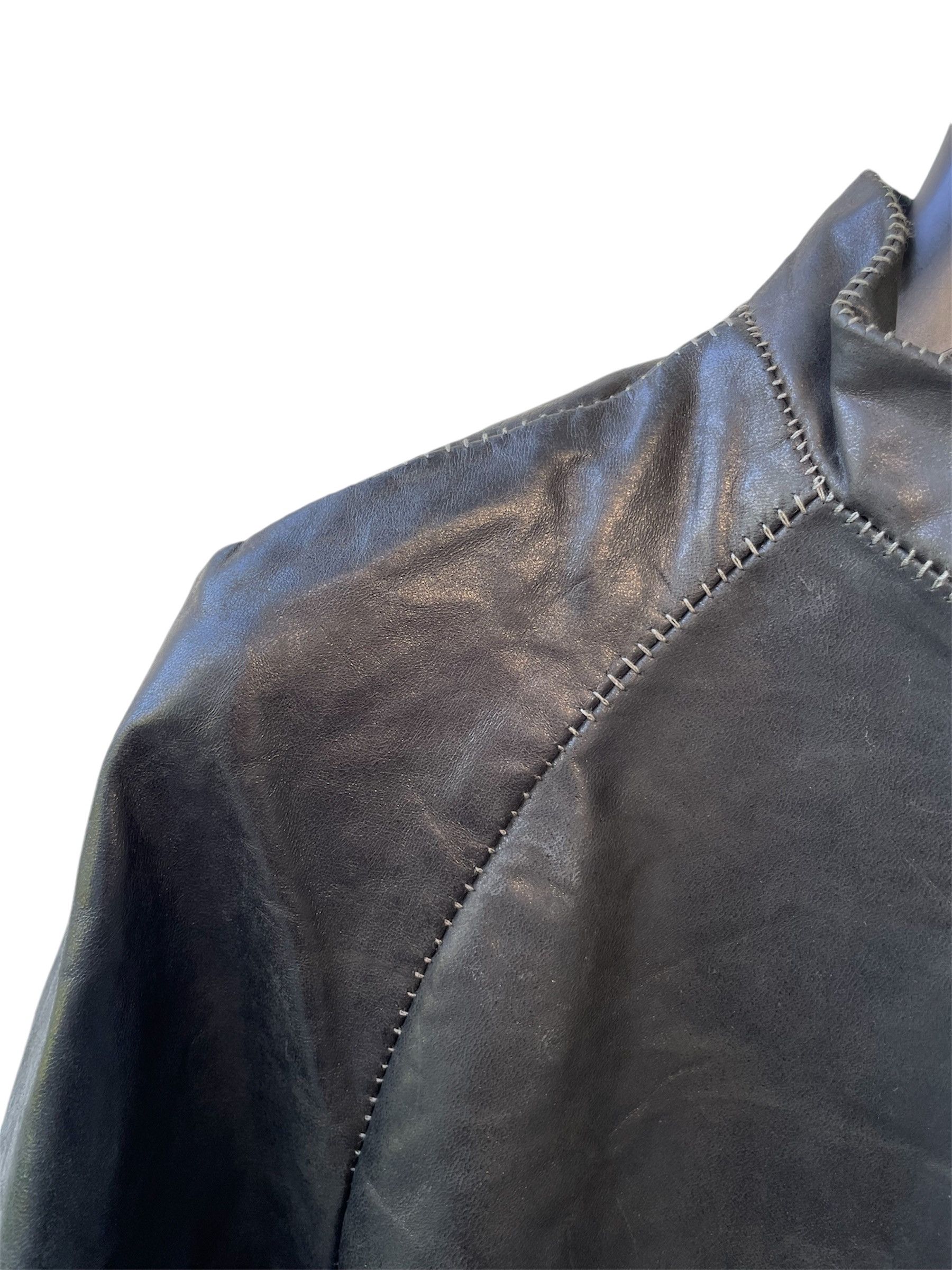 10sei0otto 10sei0otto culatta horse shine leather jacket Size S / US 4 / IT 40 - 4 Thumbnail