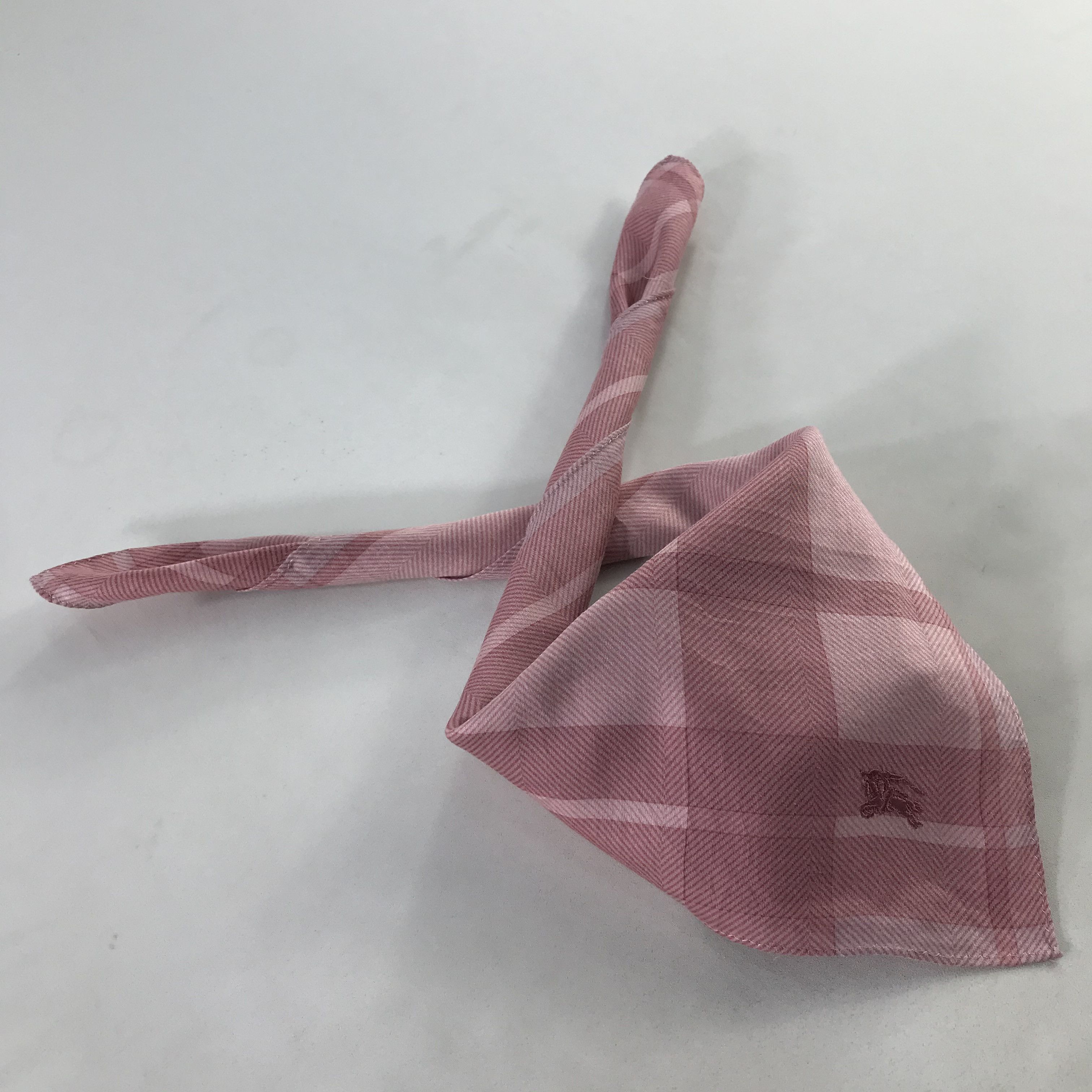 Burberry × Vintage Burberry Bandana / Handkerchief / Neckerchief - S1037 Size ONE SIZE - 4 Thumbnail