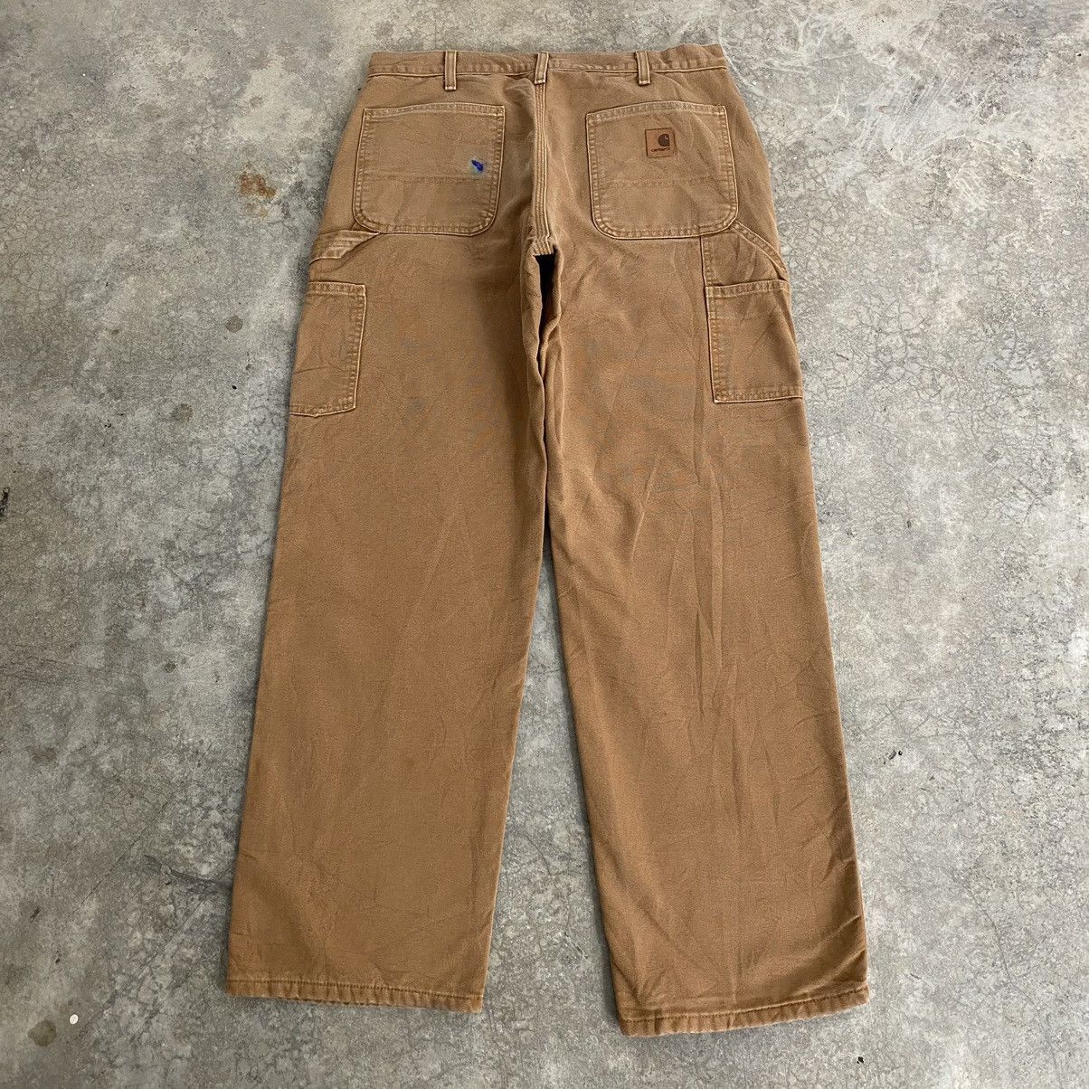 Carhartt Vintage Carhartt Blanket Lined Tan Carpenter Work Pants Size US 34 / EU 50 - 16 Thumbnail