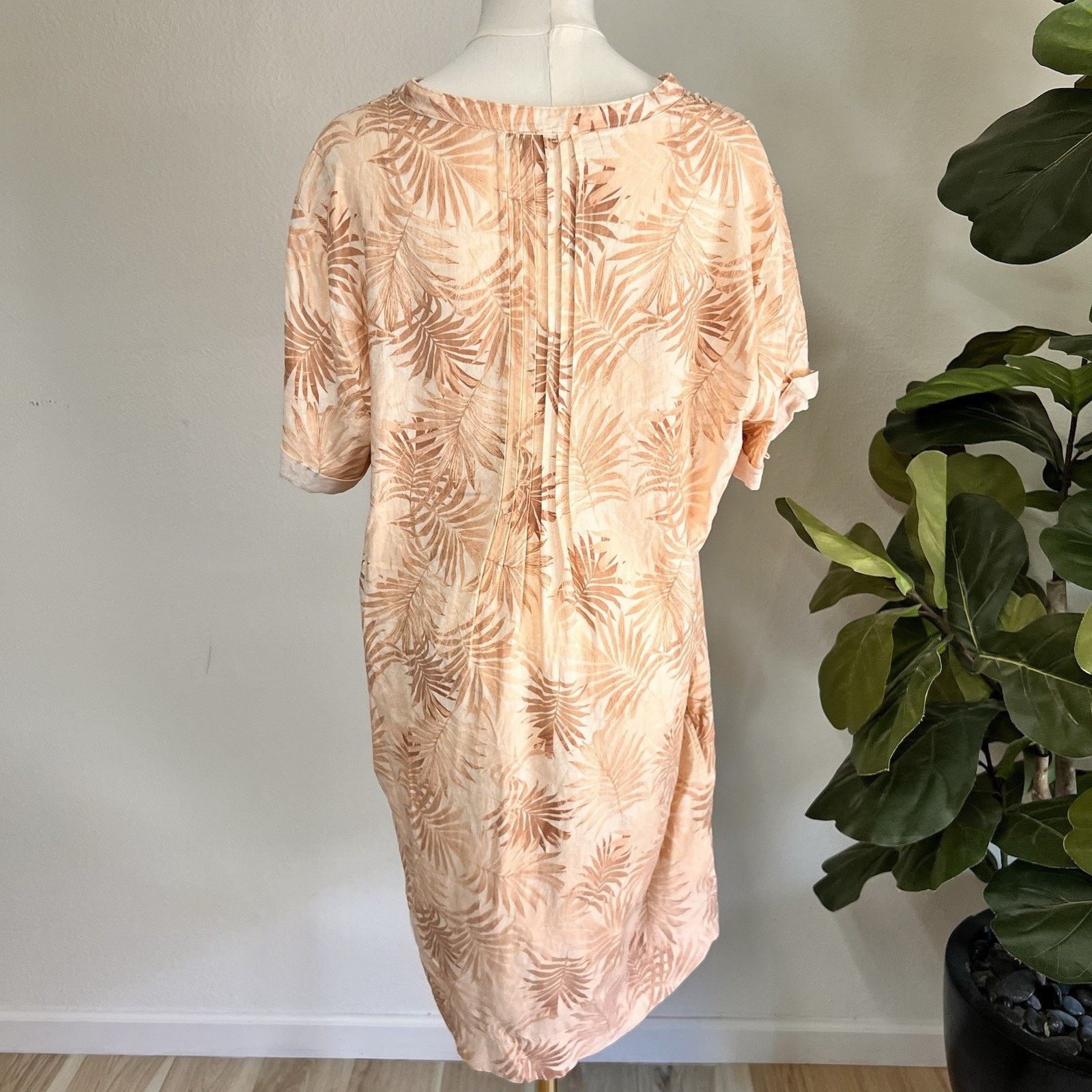 Faherty Faherty Women's Linen Blend Gemina Relaxed Shirt Dress XL Size XL / US 12-14 / IT 48-50 - 3 Thumbnail