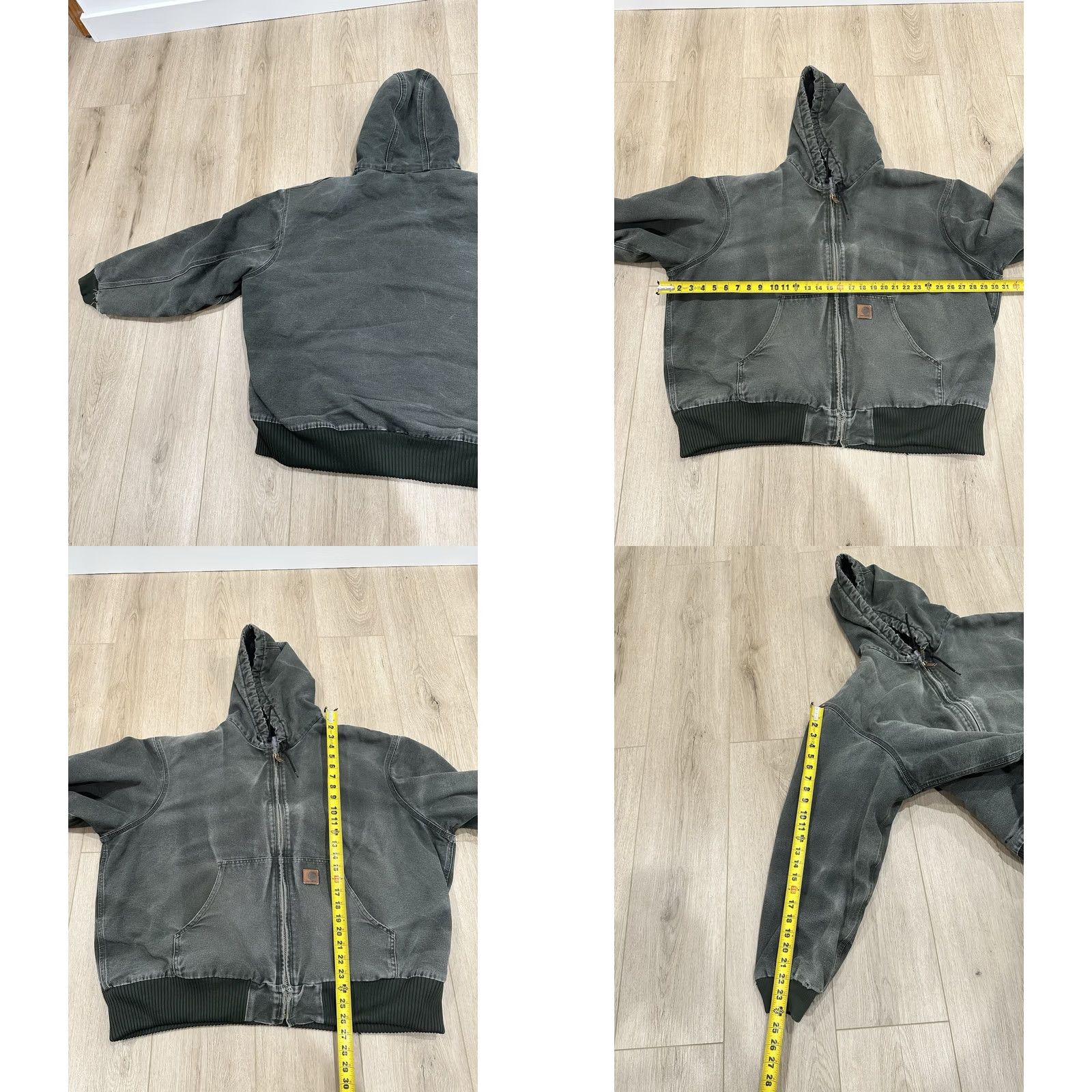 Carhartt VINTAGE Carhartt Active Jacket J130 MOS 2XL Faded Green Canvas Workwear Distress Bomber Jacket Mens 2XL Green Size US XXL / EU 58 / 5 - 9 Thumbnail