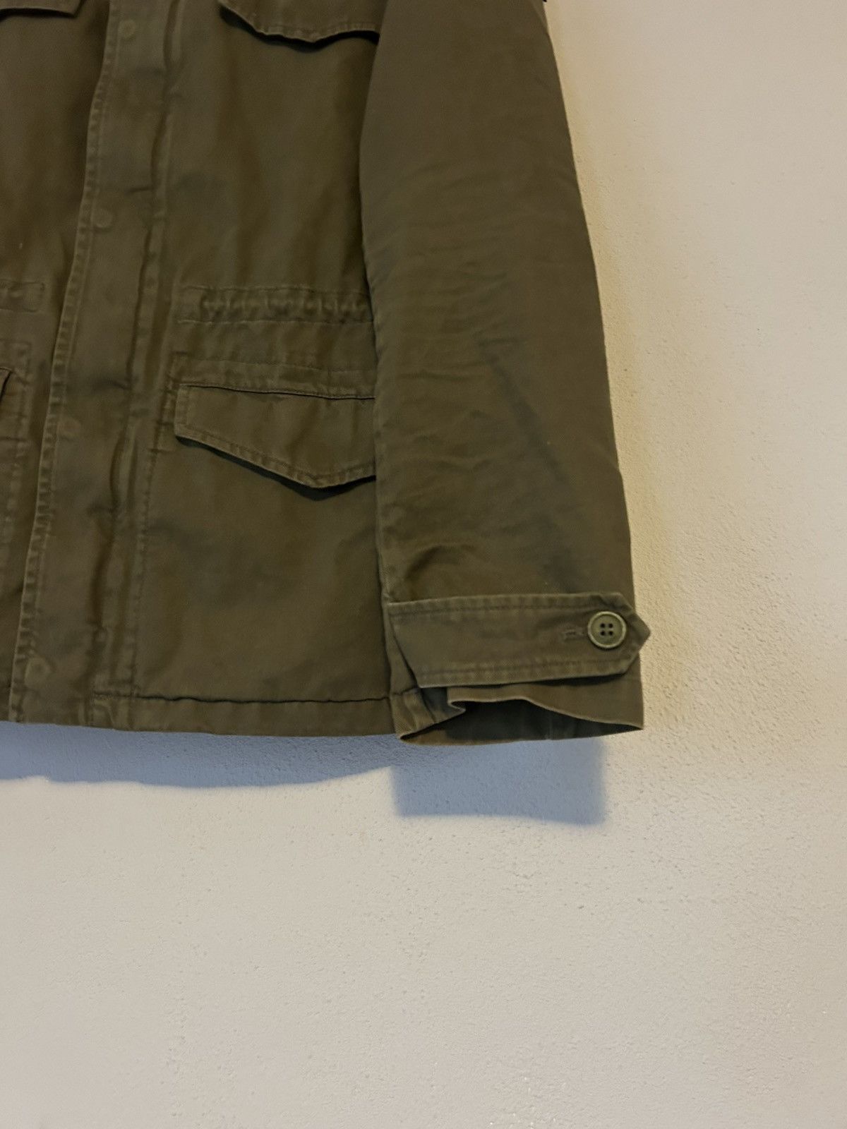 Saint Laurent Paris Saint Laurent Military Hooded Jacket with Embroidered Patch Size US M / EU 48-50 / 2 - 7 Thumbnail